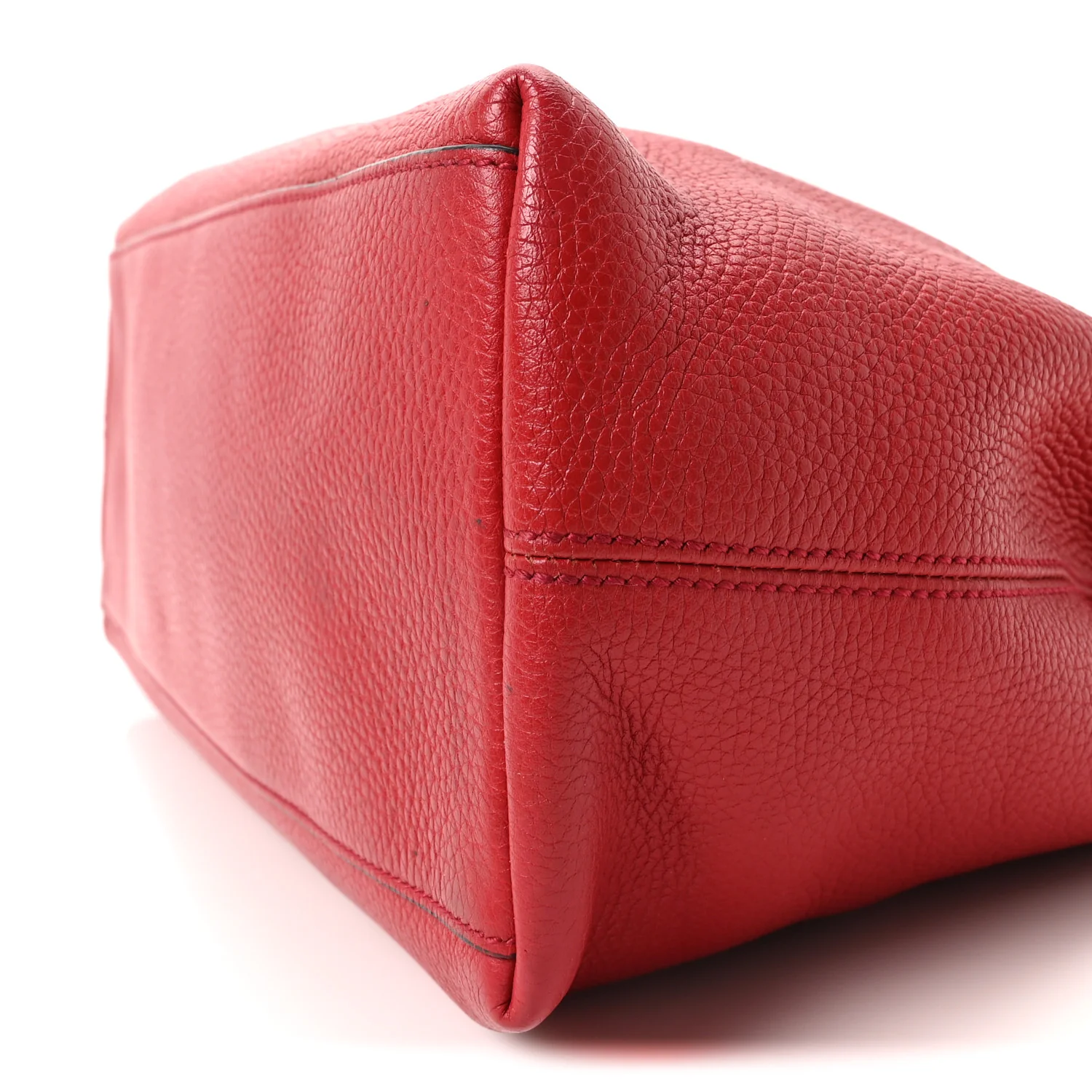 Pebbled Calfskin Medium Soho Chain Shoulder Bag Tabasco Red - Image 10