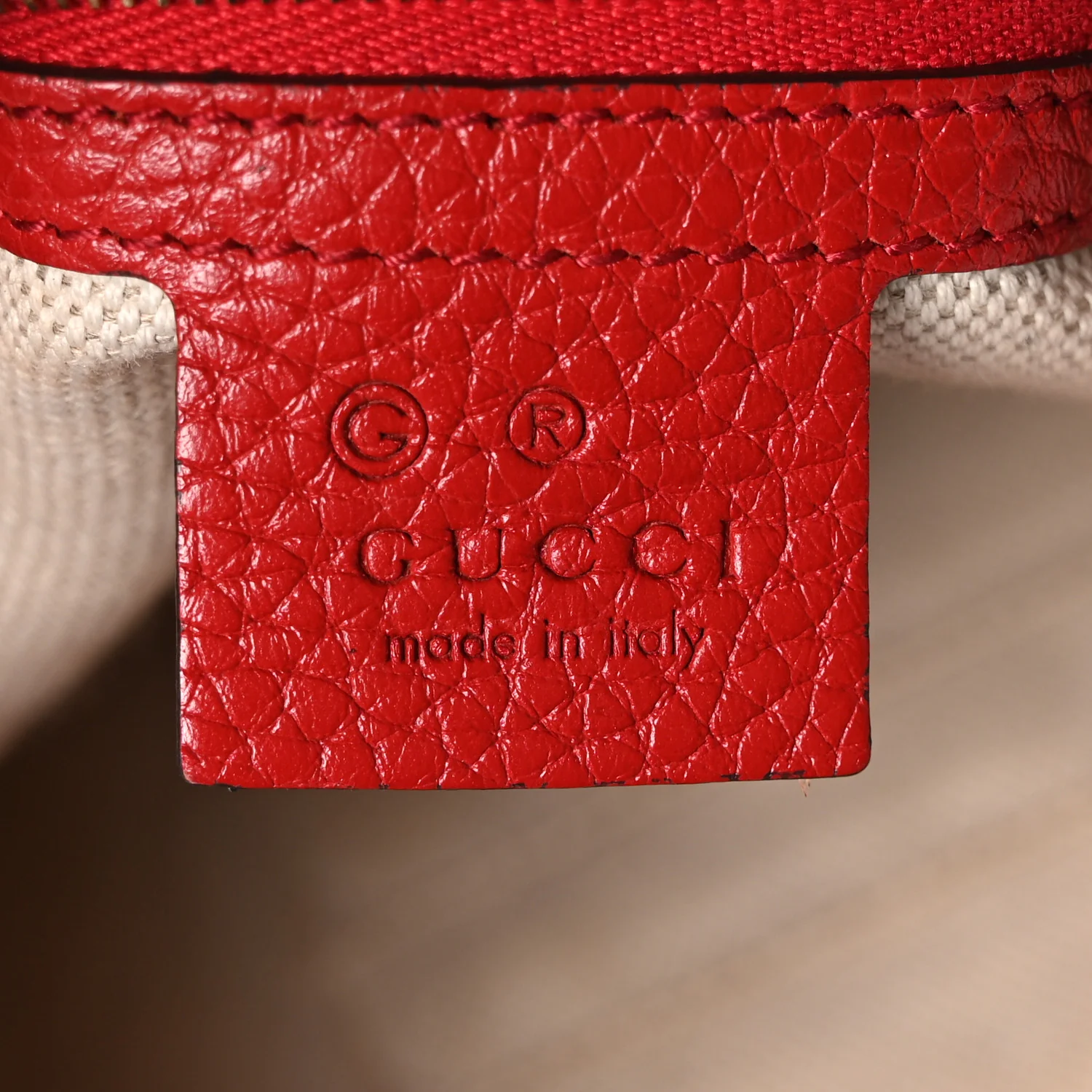 Pebbled Calfskin Medium Soho Chain Shoulder Bag Tabasco Red - Image 6