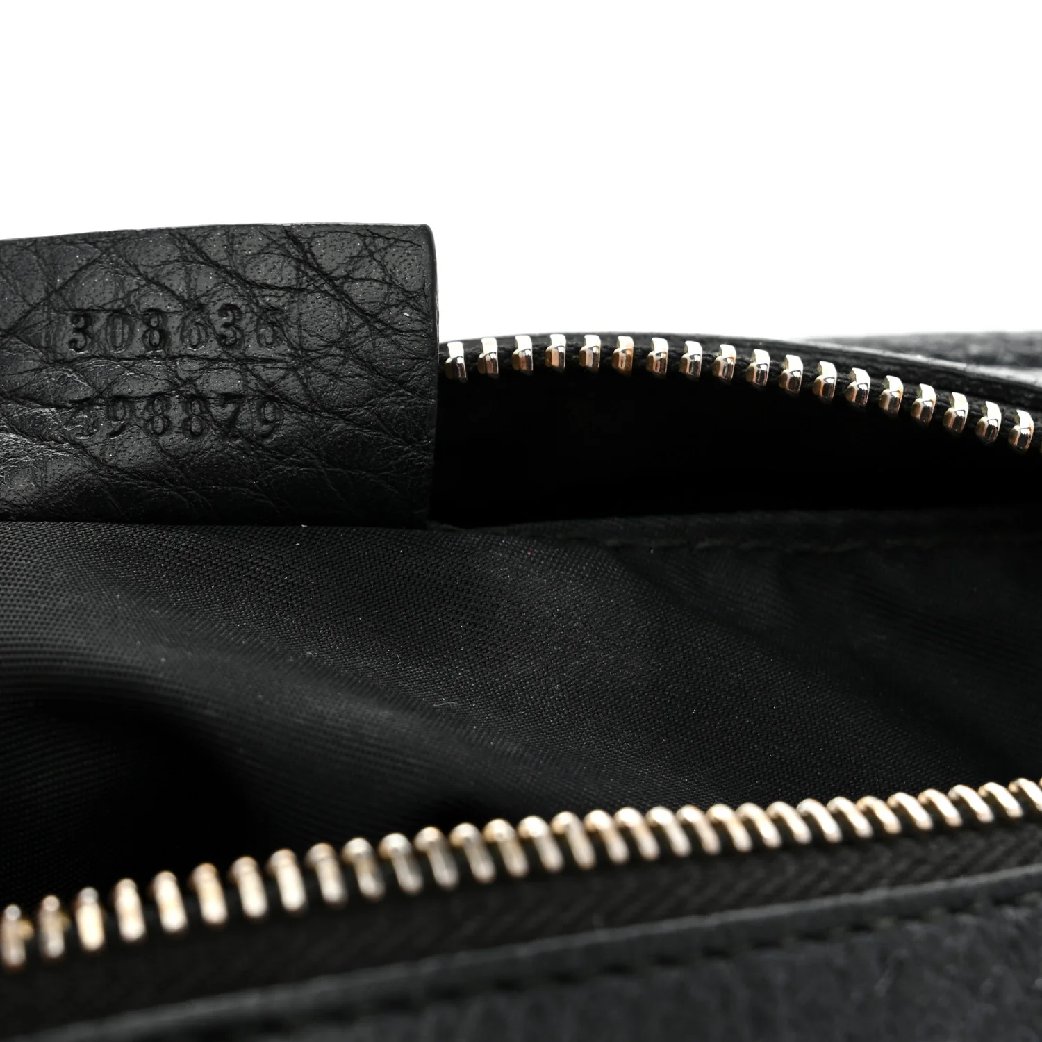 Pebbled Calfskin Medium Soho Cosmetic Case Black - Image 7