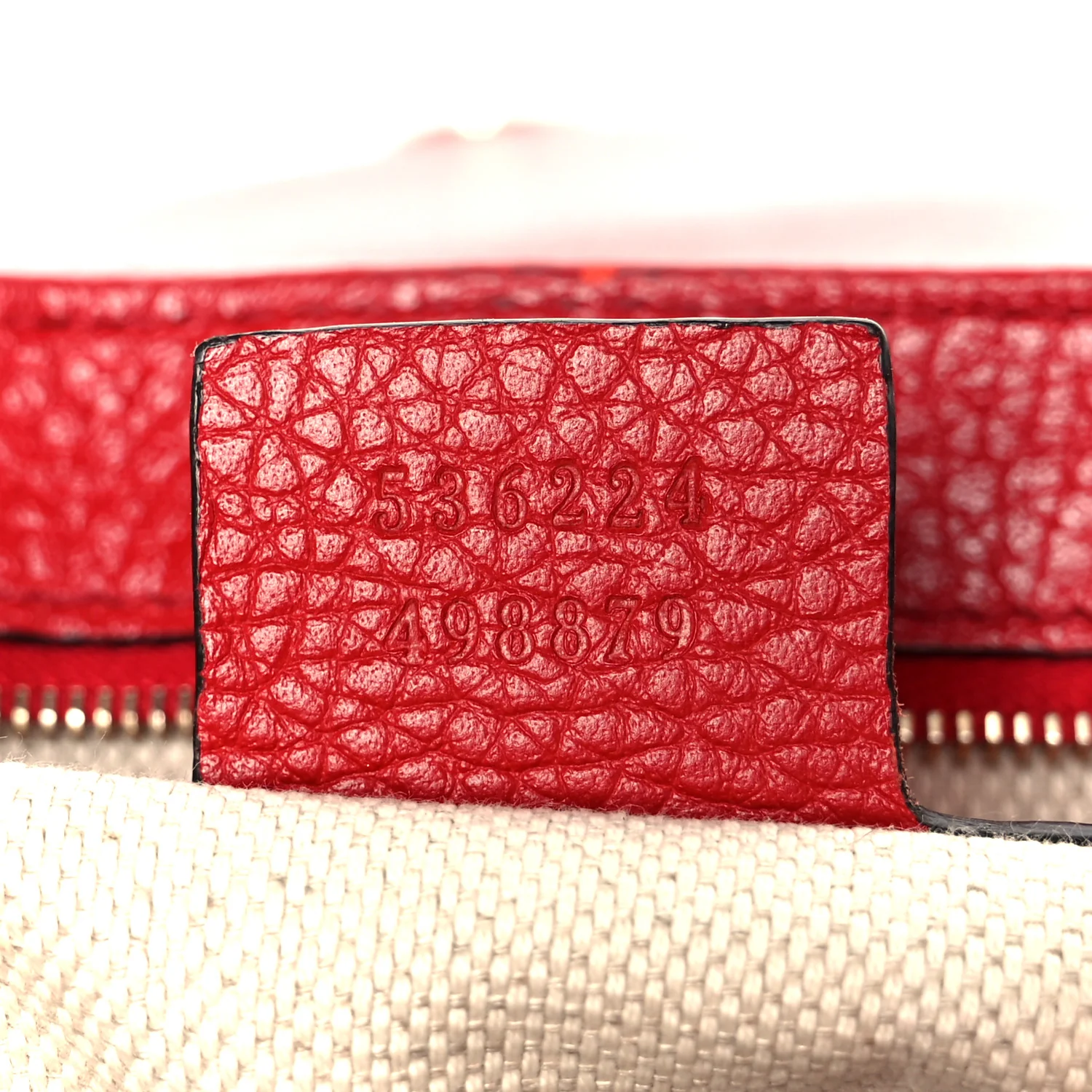 Pebbled Calfskin Medium Soho Flap Crossbody Vibrant Red - Image 7