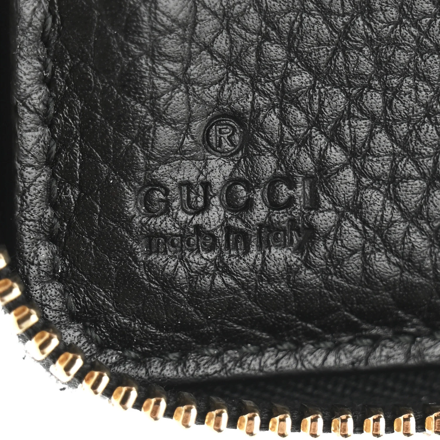 Pebbled Calfskin Medium Soho Zip Around Wallet Black - Image 6