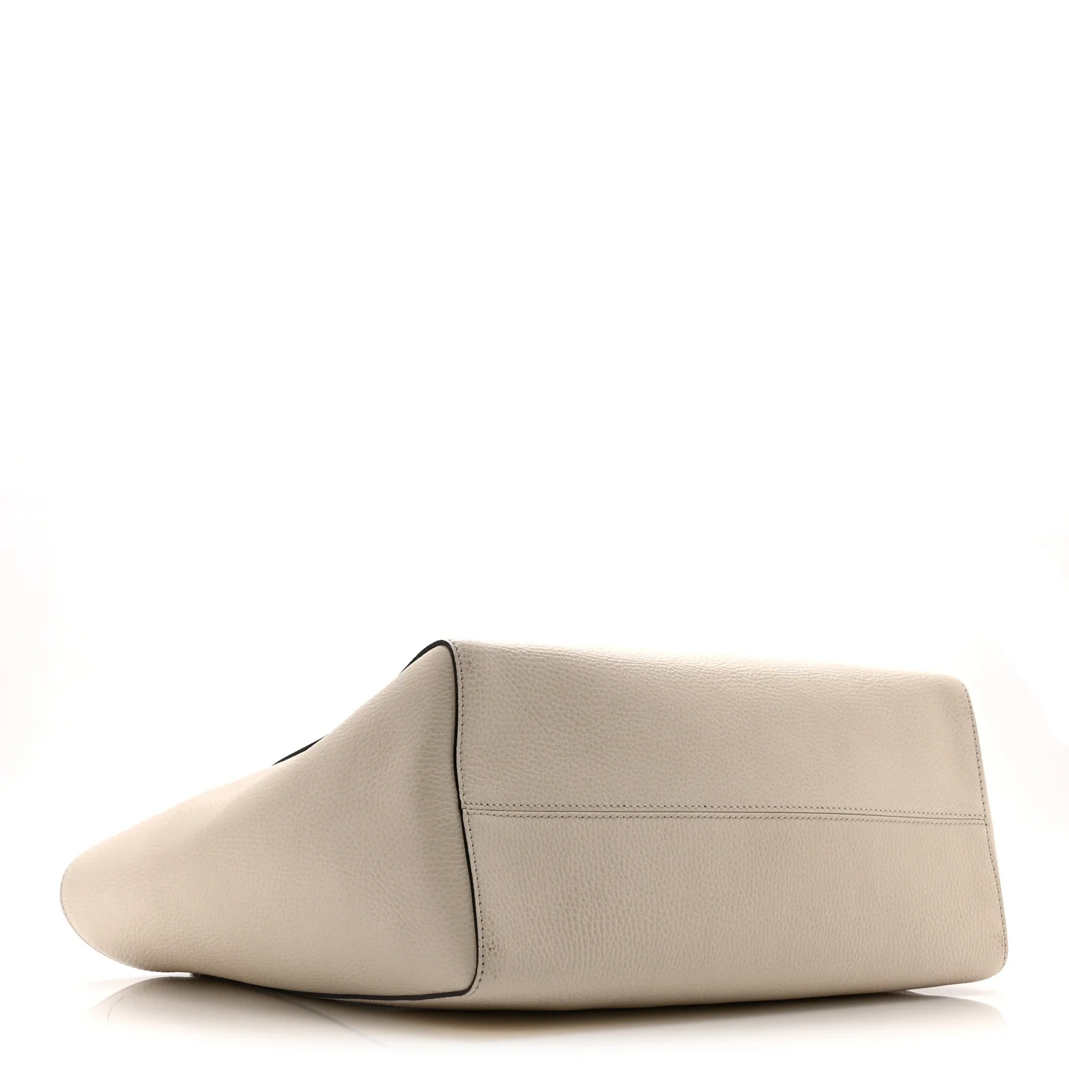 Pebbled Calfskin Medium Swing Tote Off White - Image 4