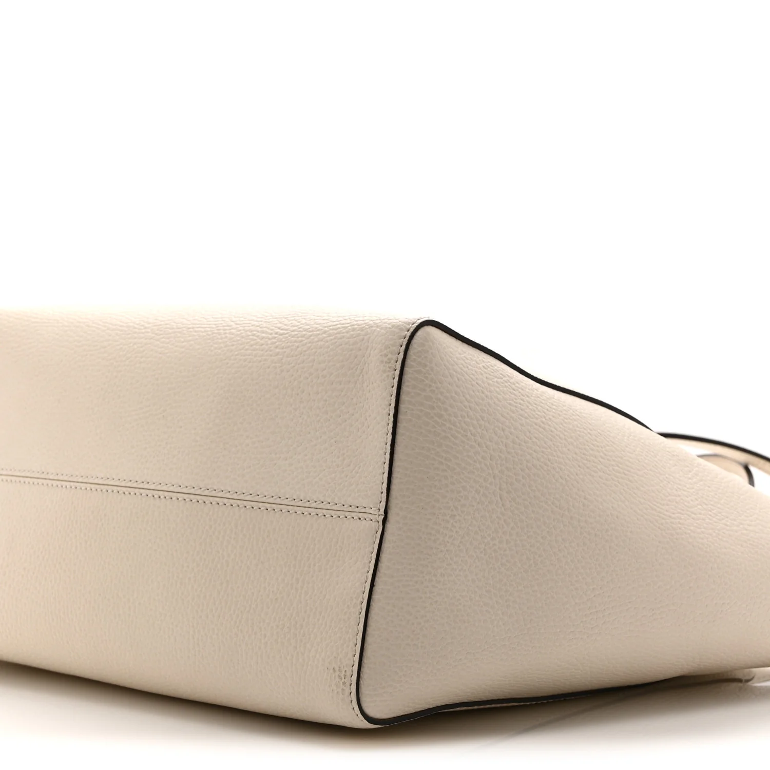 Pebbled Calfskin Medium Swing Tote Off White - Image 9