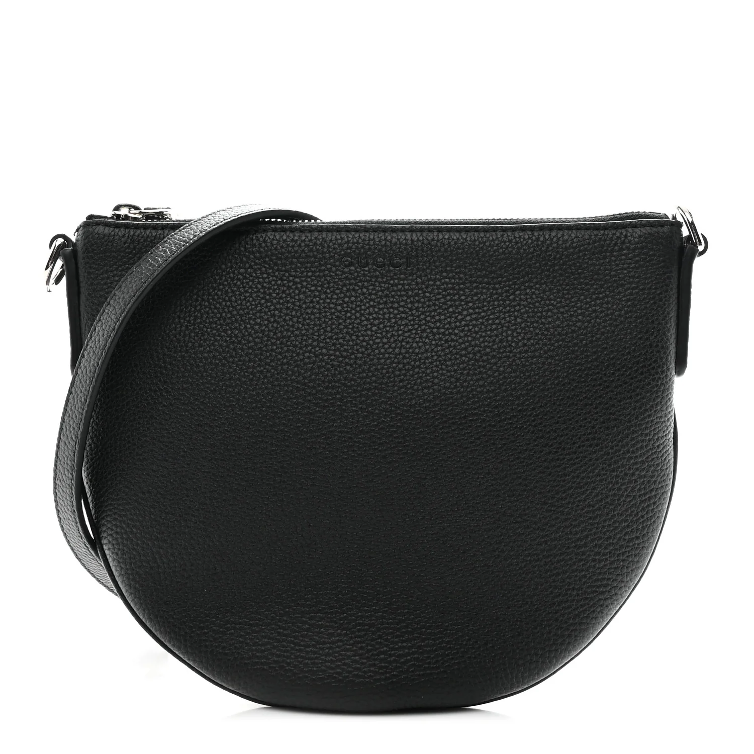 Pebbled Calfskin Mini B Shoudler Bag Black