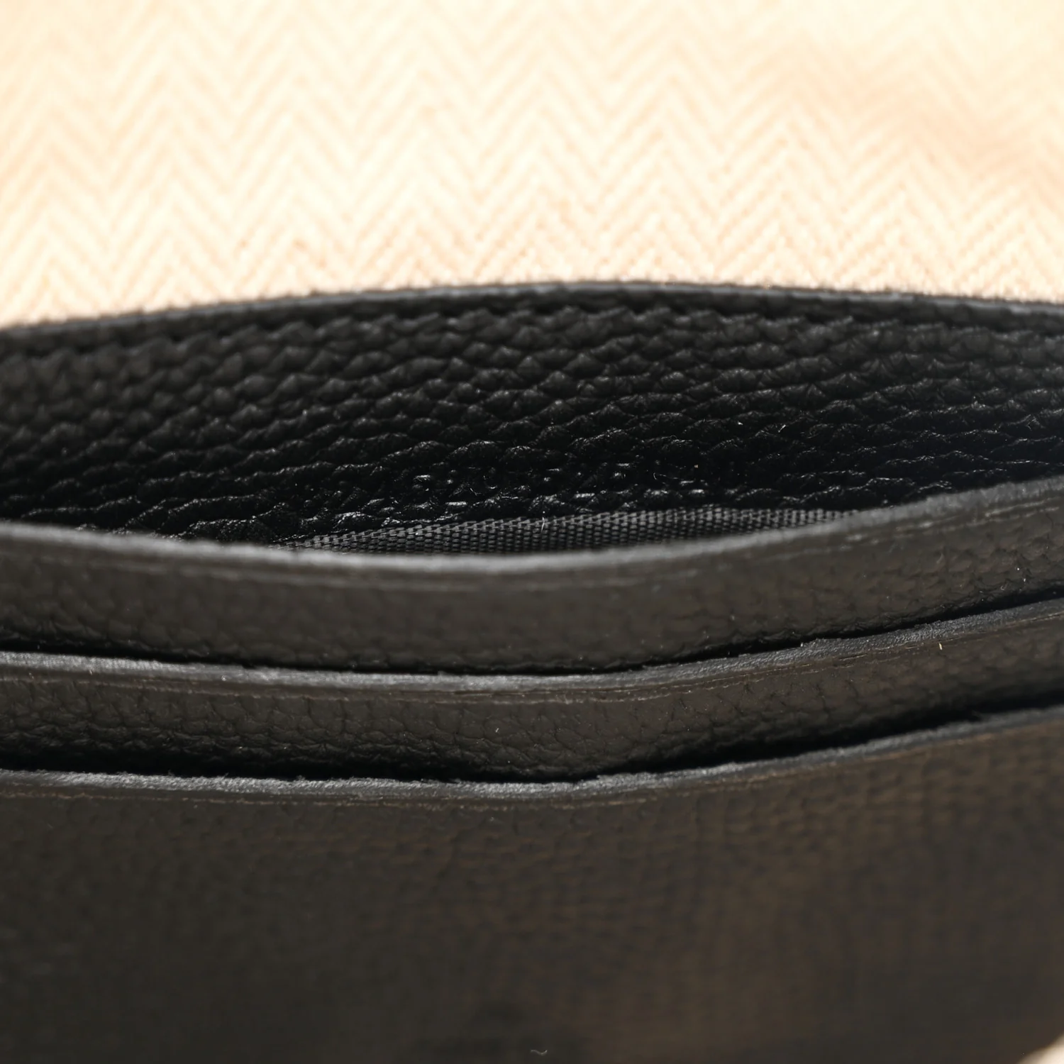 Pebbled Calfskin Mini B Shoudler Bag Black - Image 7