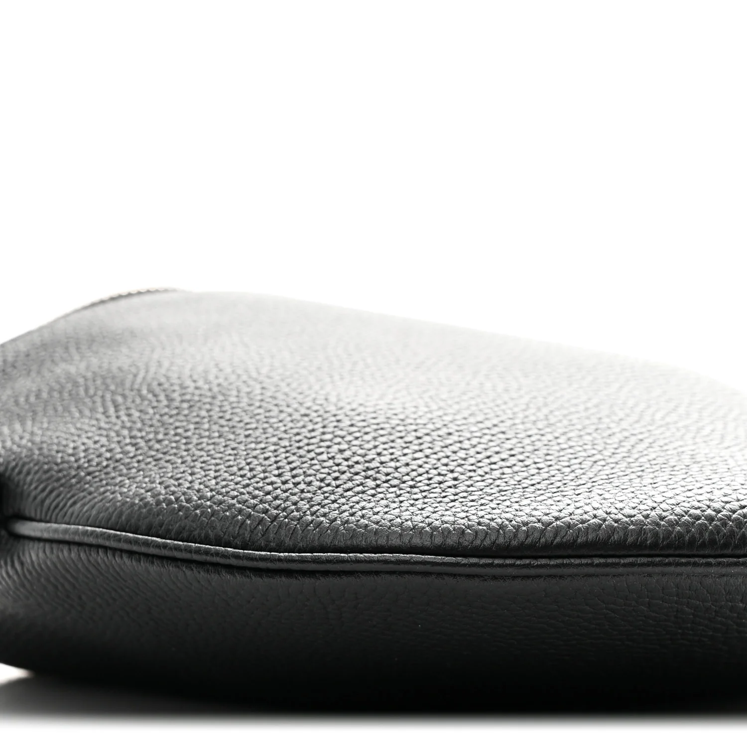 Pebbled Calfskin Mini B Shoudler Bag Black - Image 9