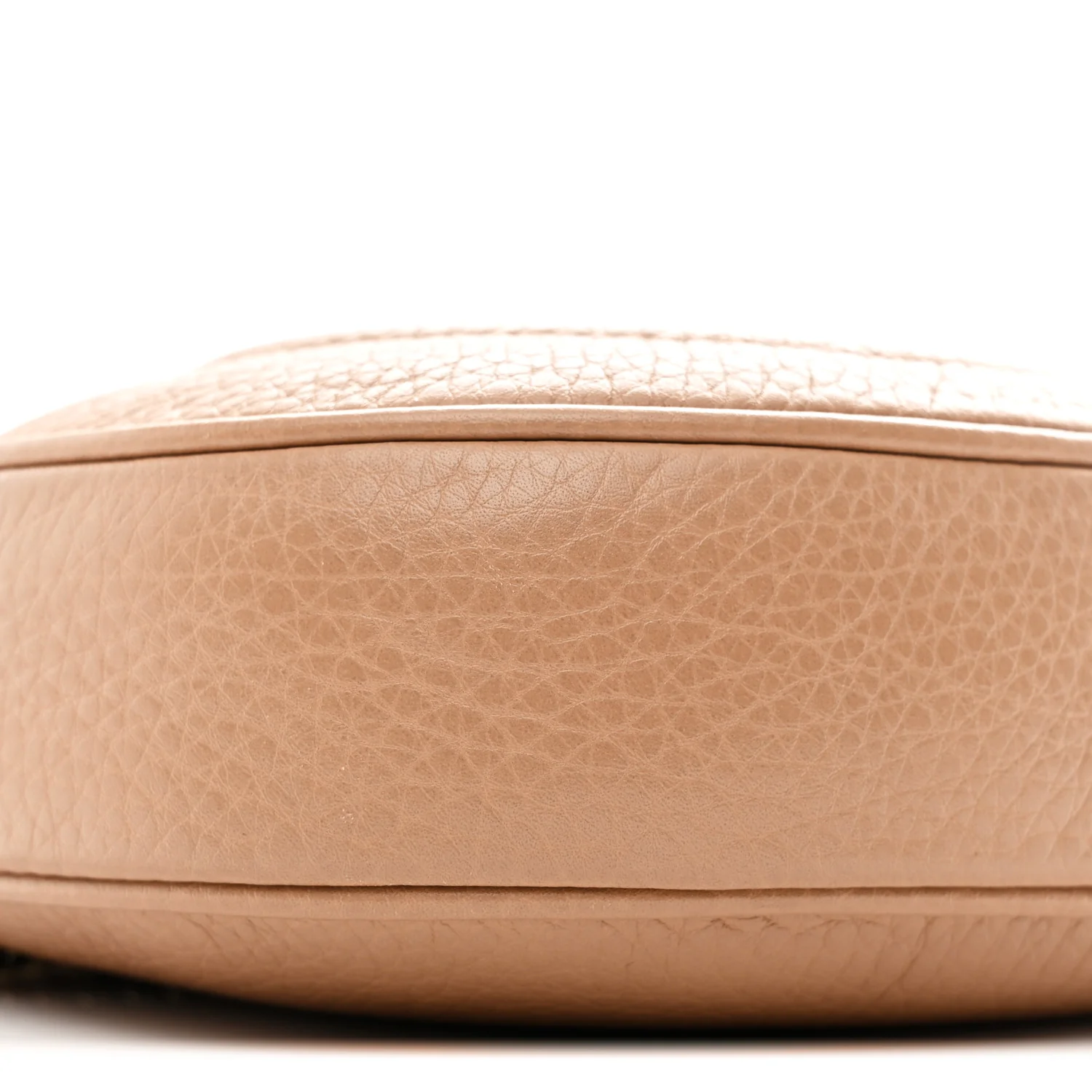 Pebbled Calfskin Mini Soho Chain Bag Camelia - Image 16