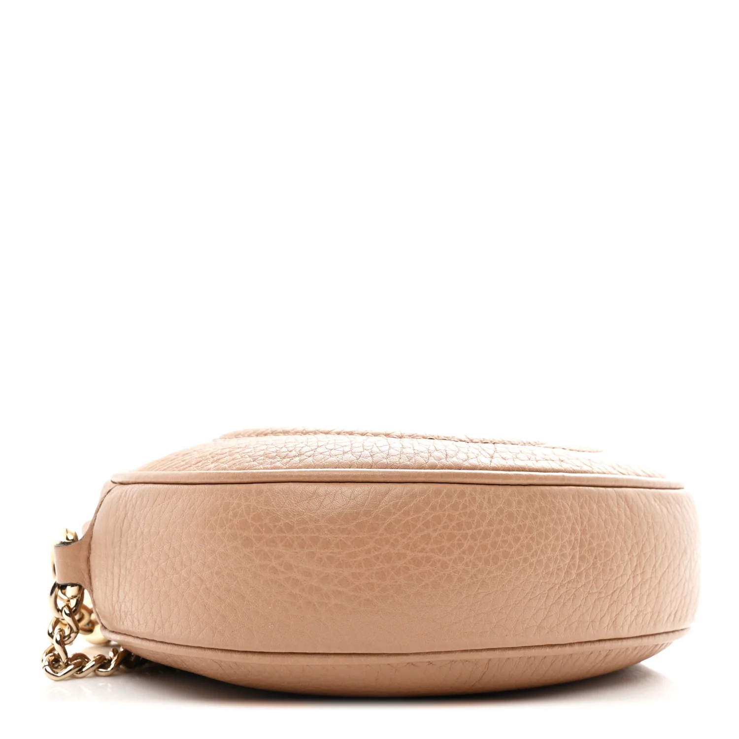 Pebbled Calfskin Mini Soho Chain Bag Camelia - Image 6