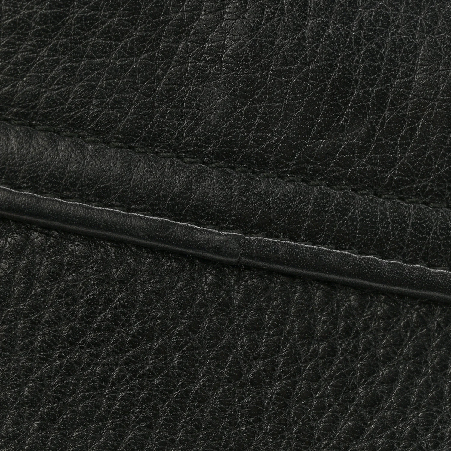 Pebbled Calfskin Small 1973 Chain Shoulder Bag Black - Image 14