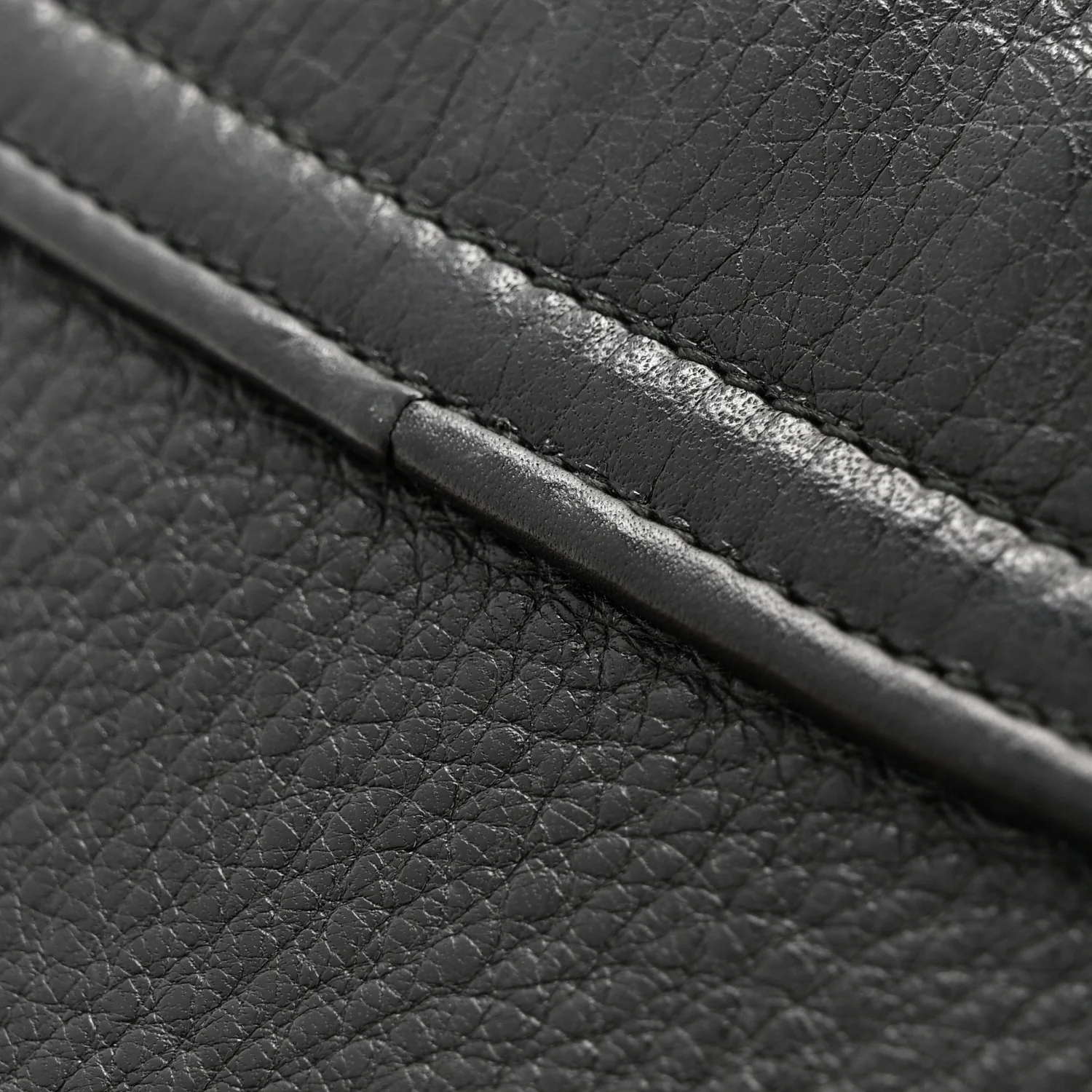 Pebbled Calfskin Small 1973 Chain Shoulder Bag Black - Image 15