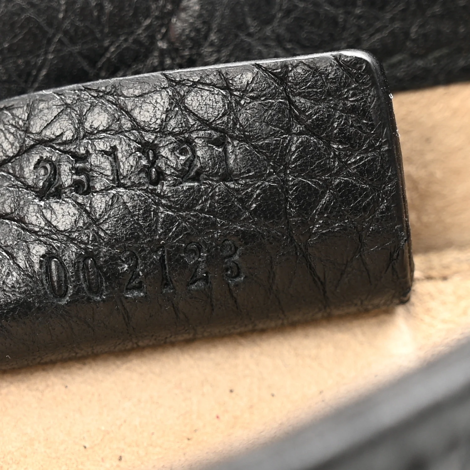Pebbled Calfskin Small 1973 Chain Shoulder Bag Black - Image 7