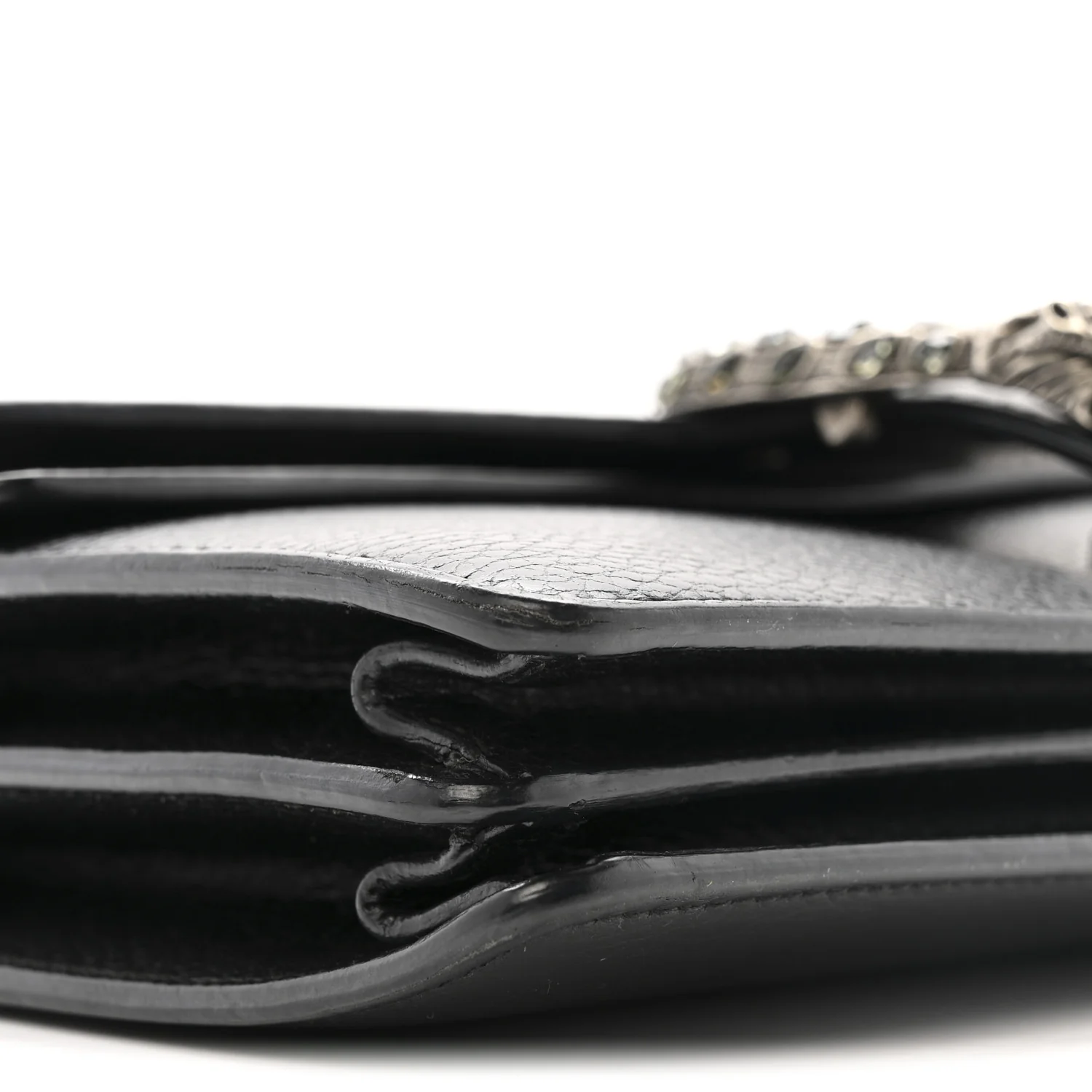 Pebbled Calfskin Small Dionysus Shoulder Bag Black - Image 10