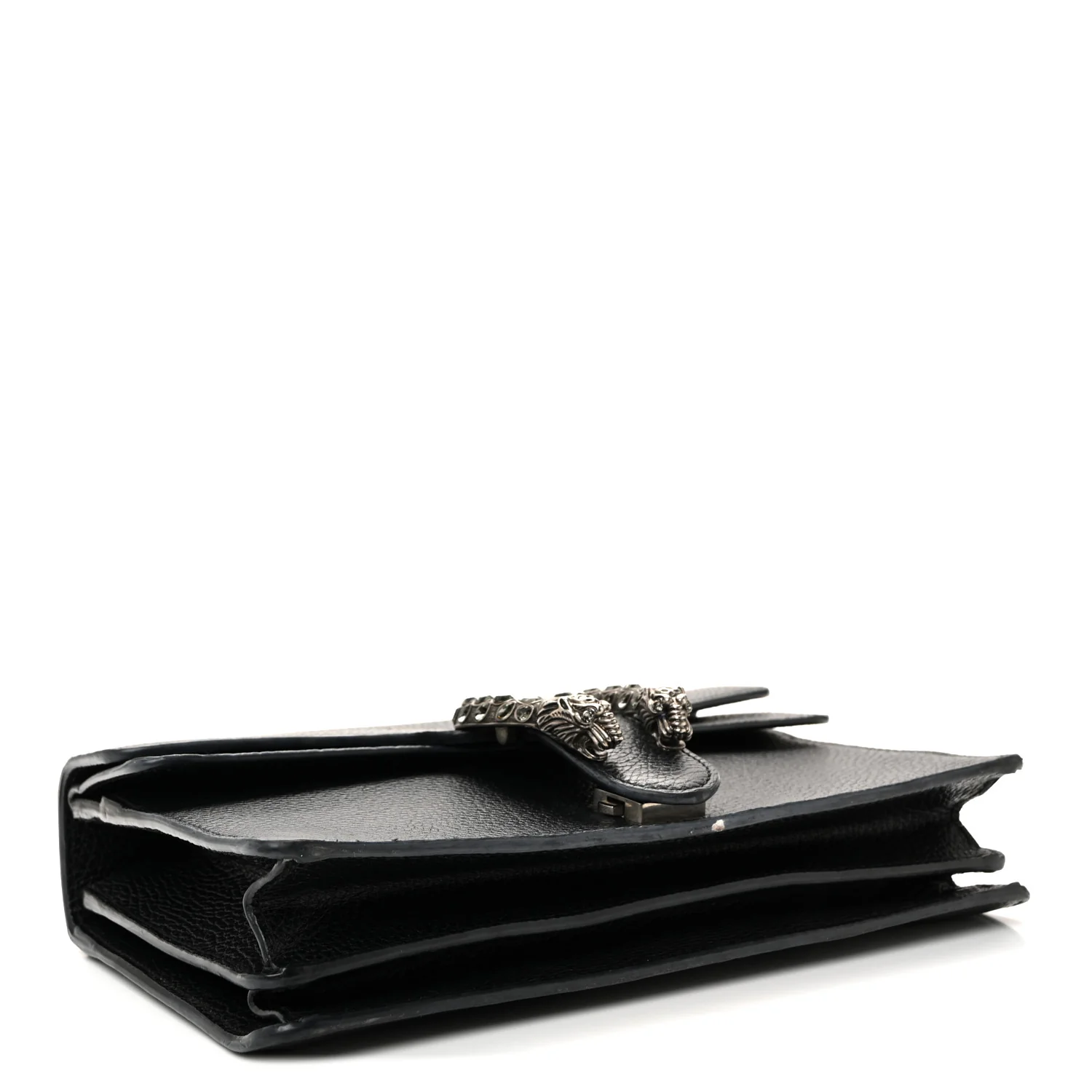 Pebbled Calfskin Small Dionysus Shoulder Bag Black - Image 4