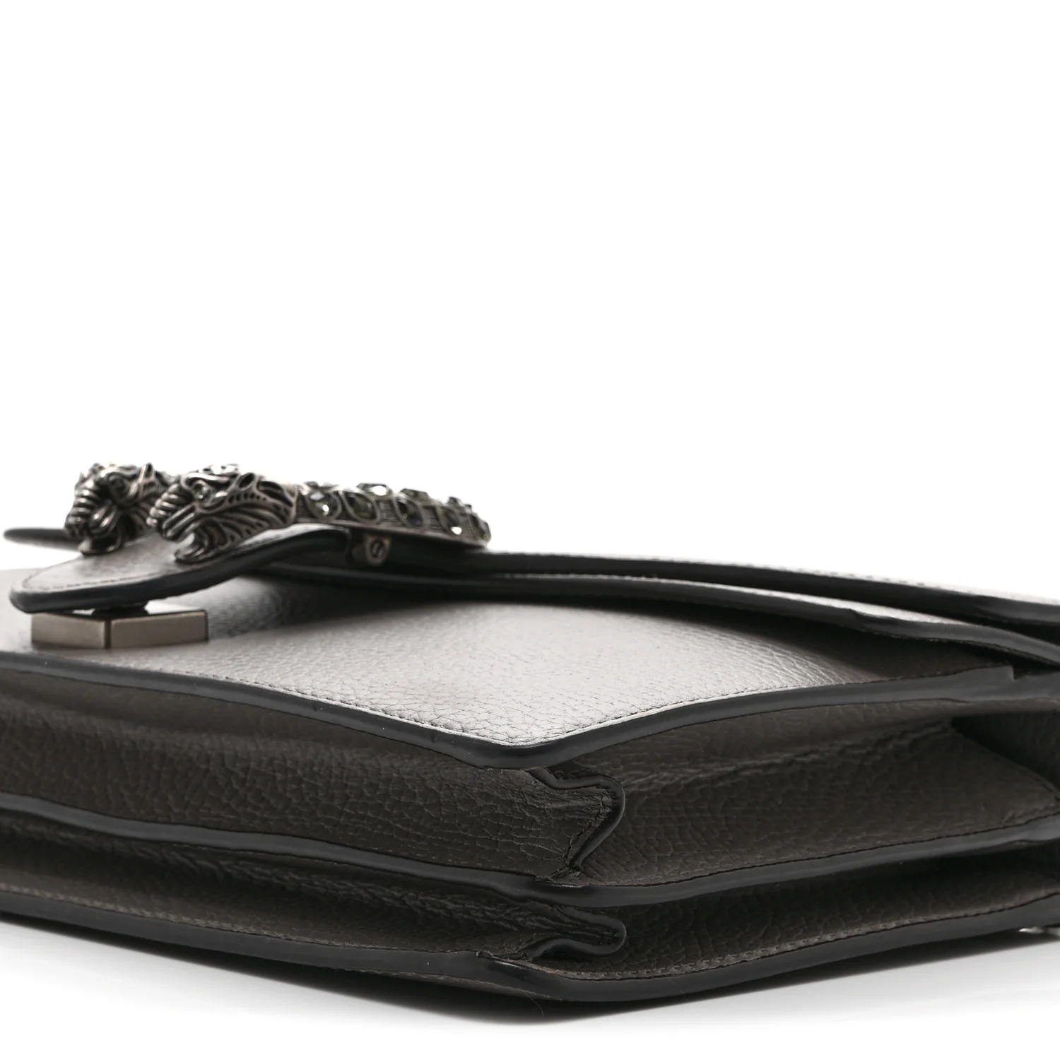 Pebbled Calfskin Small Dionysus Shoulder Bag Dusty Grey - Image 11