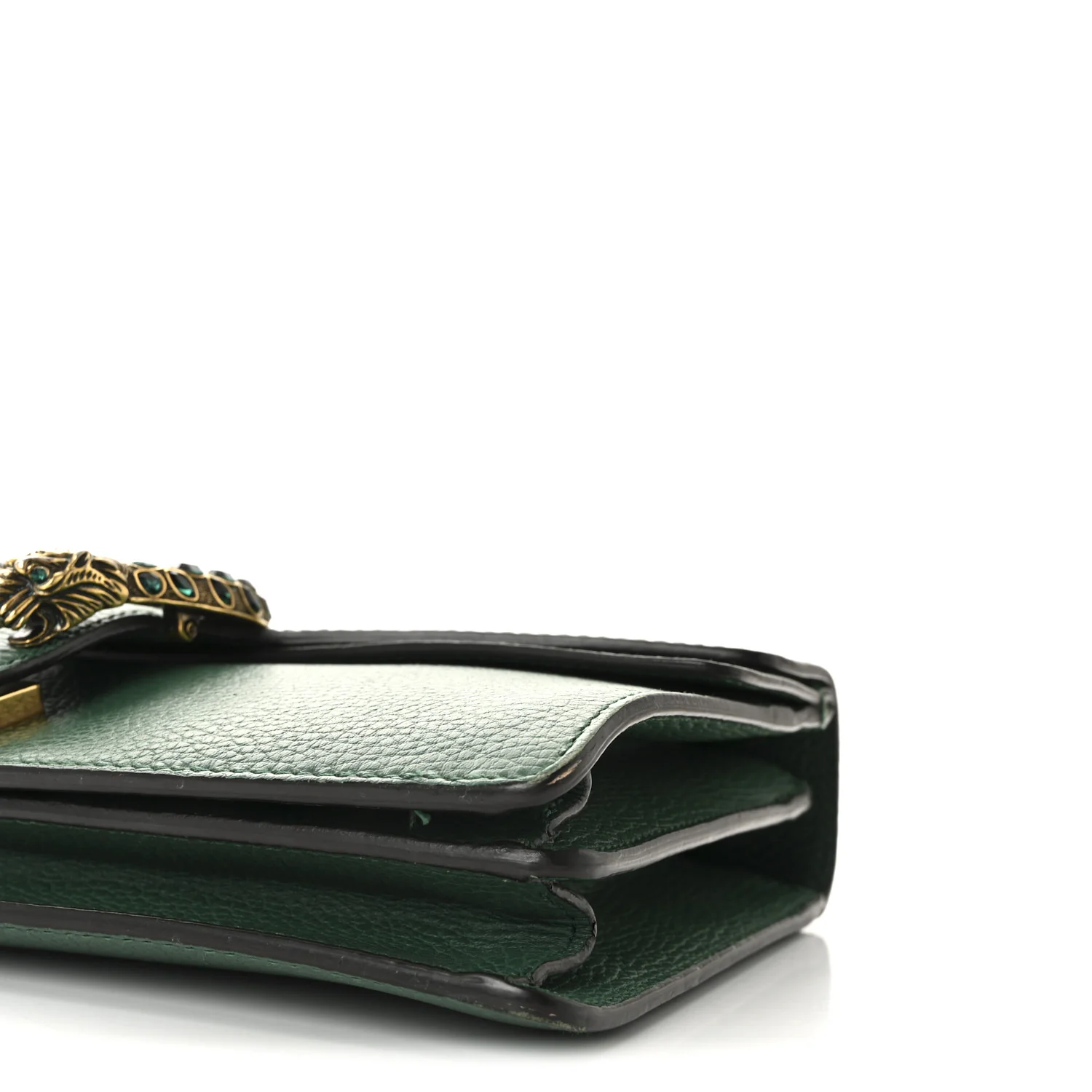 Pebbled Calfskin Small Dionysus Shoulder Bag Emerald - Image 10