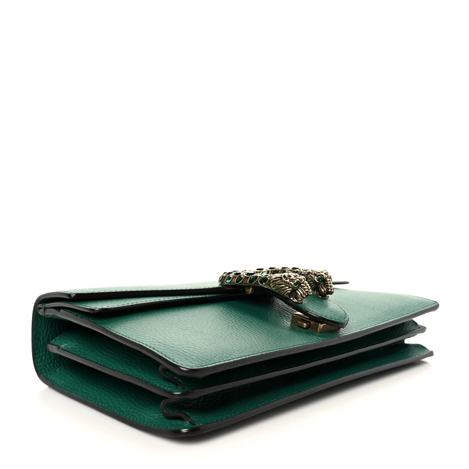 Pebbled Calfskin Small Dionysus Shoulder Bag Emerald - Image 4