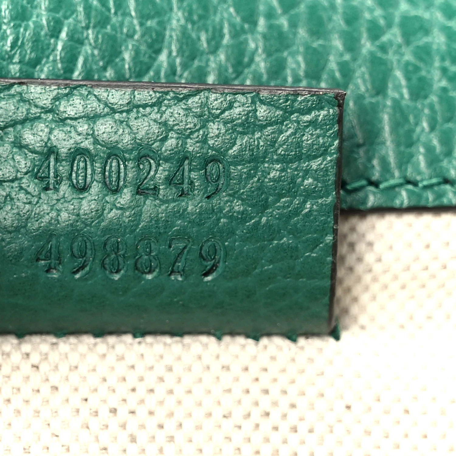 Pebbled Calfskin Small Dionysus Shoulder Bag Emerald - Image 8