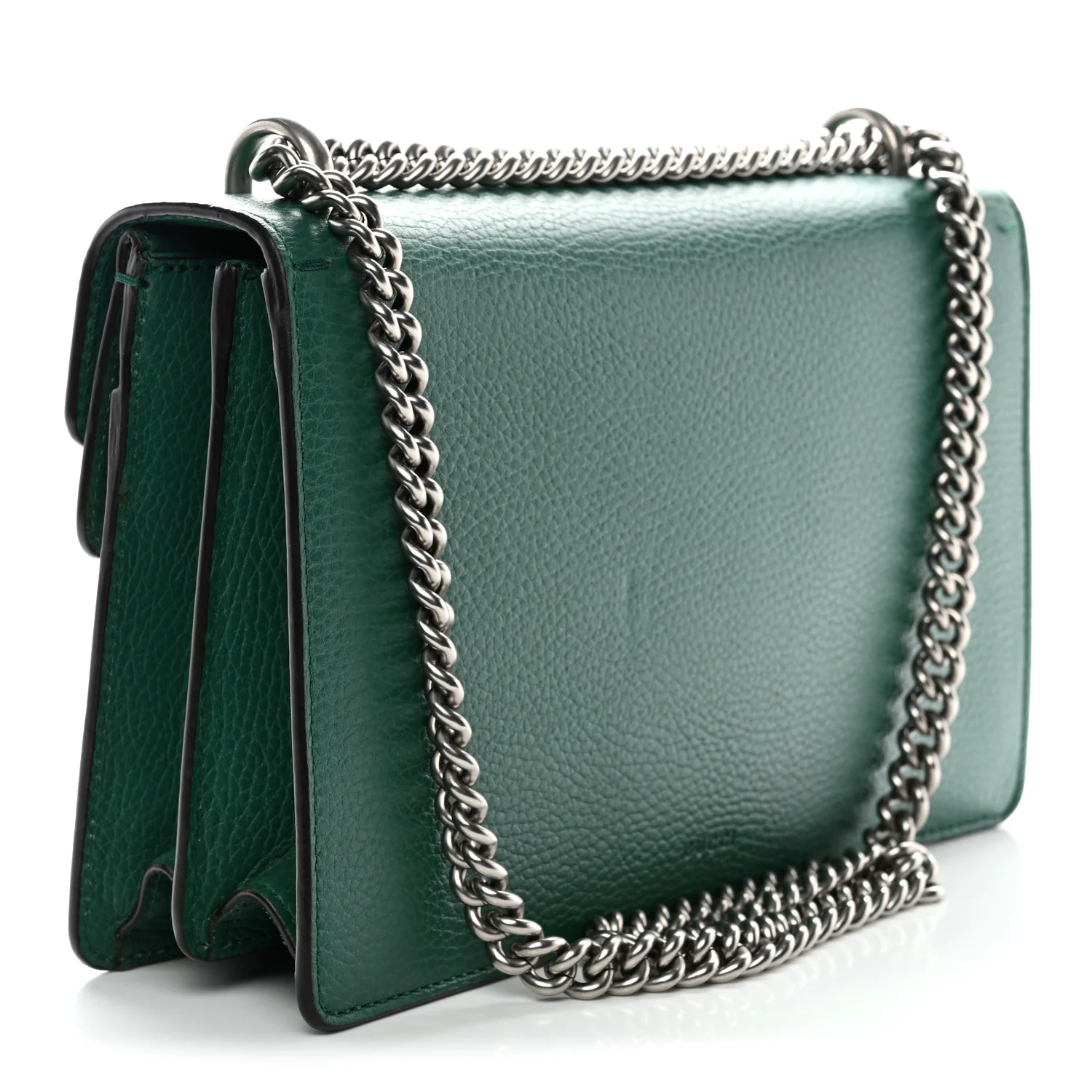 Pebbled Calfskin Small Dionysus Shoulder Bag Emerald - Image 7