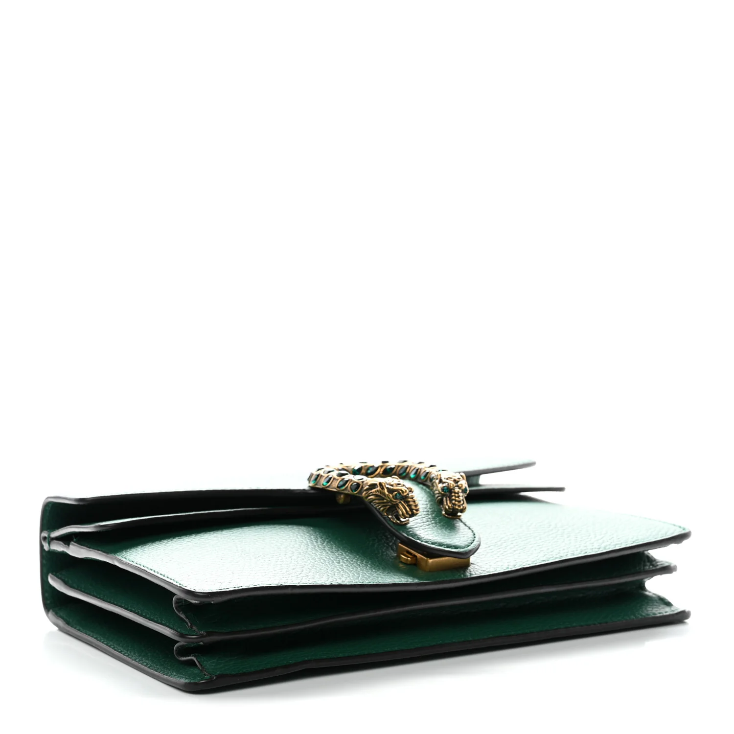 Pebbled Calfskin Small Dionysus Shoulder Bag Emerald - Image 9