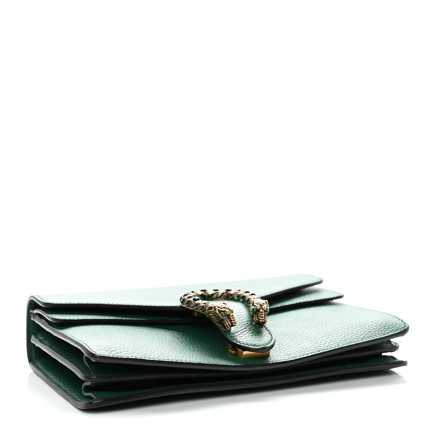 Pebbled Calfskin Small Dionysus Shoulder Bag Emerald - Image 4