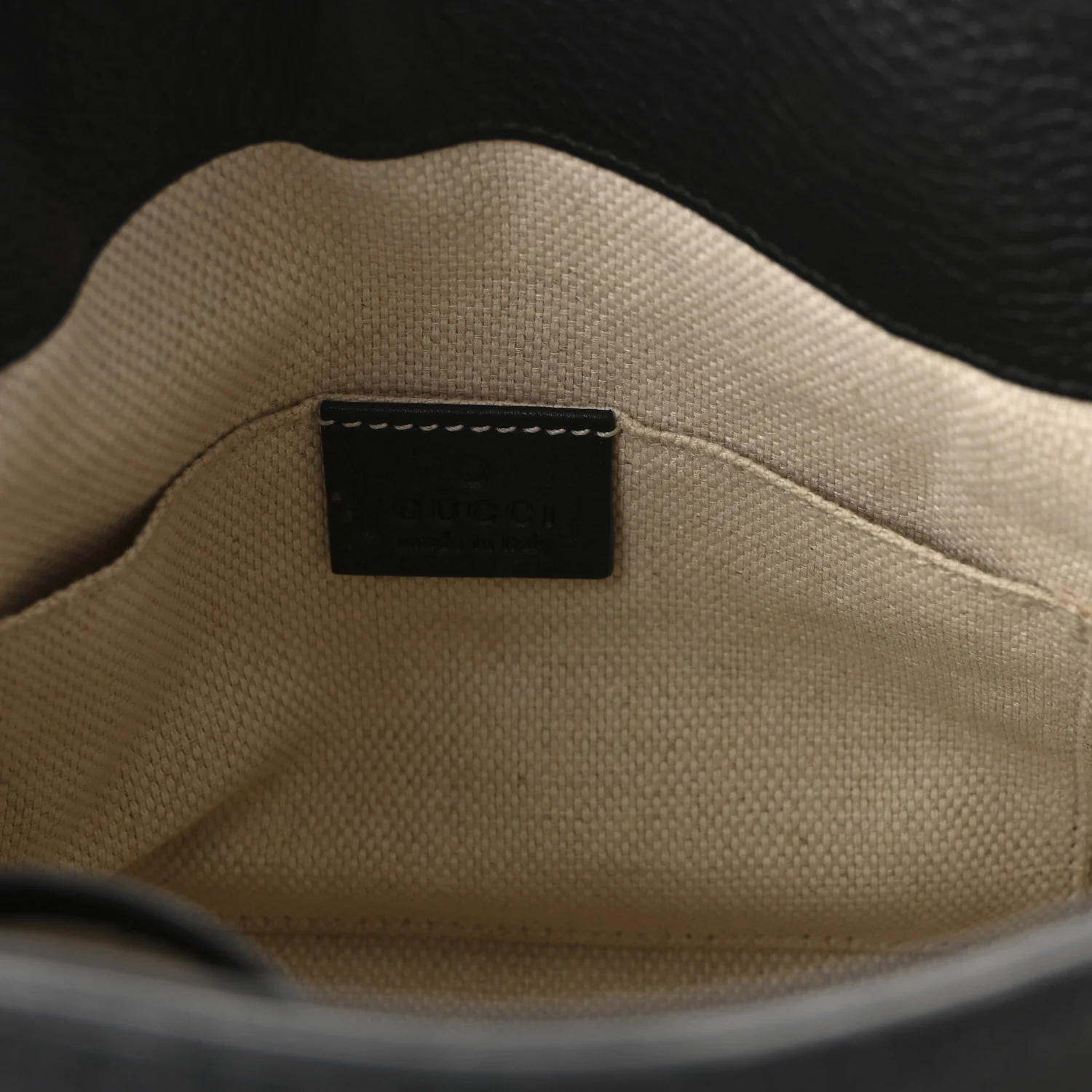 Pebbled Calfskin Small Soho Chain Shoulder Bag Black - Image 6