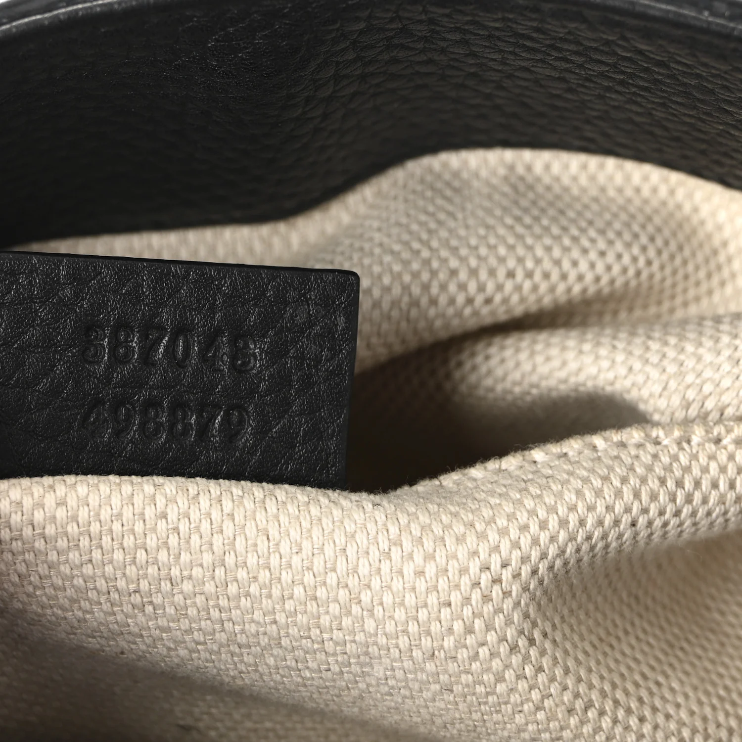 Pebbled Calfskin Small Soho Chain Shoulder Bag Black - Image 7