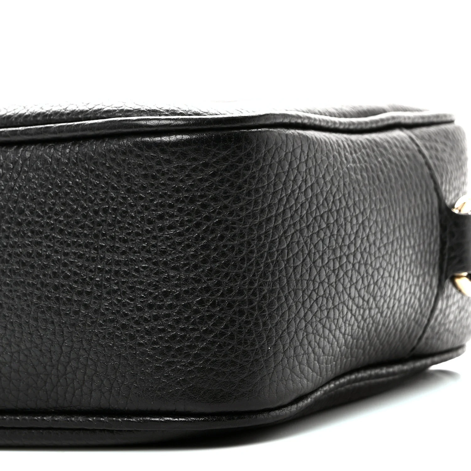 Pebbled Calfskin Small Soho Disco Bag Black - Image 10