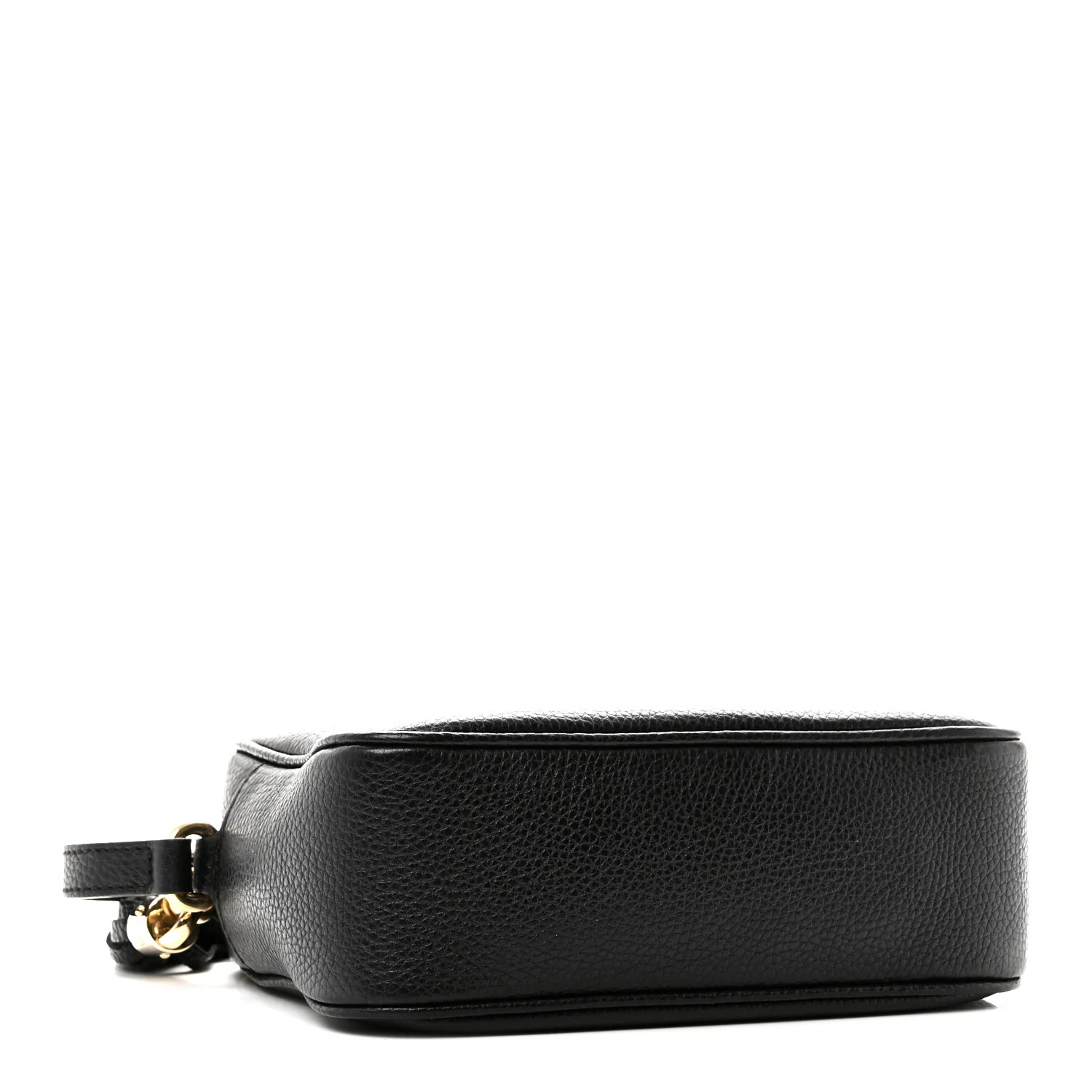 Pebbled Calfskin Small Soho Disco Bag Black - Image 4