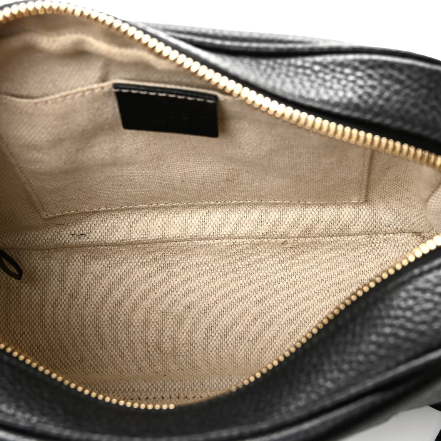Pebbled Calfskin Small Soho Disco Bag Black - Image 5