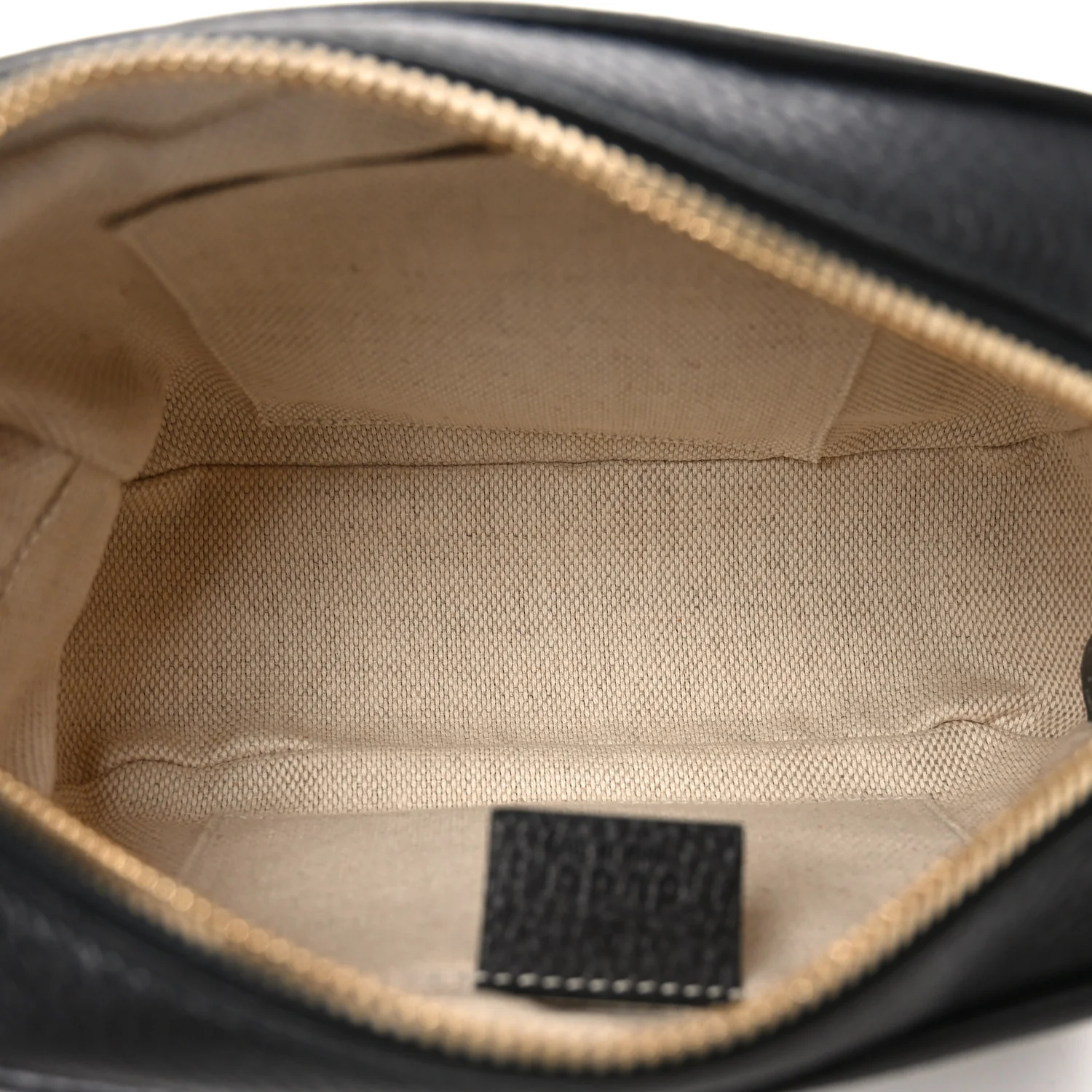 Pebbled Calfskin Small Soho Disco Bag Black - Image 5