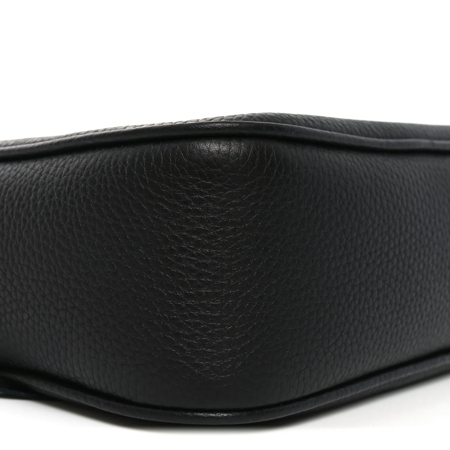 Pebbled Calfskin Small Soho Disco Bag Black - Image 9