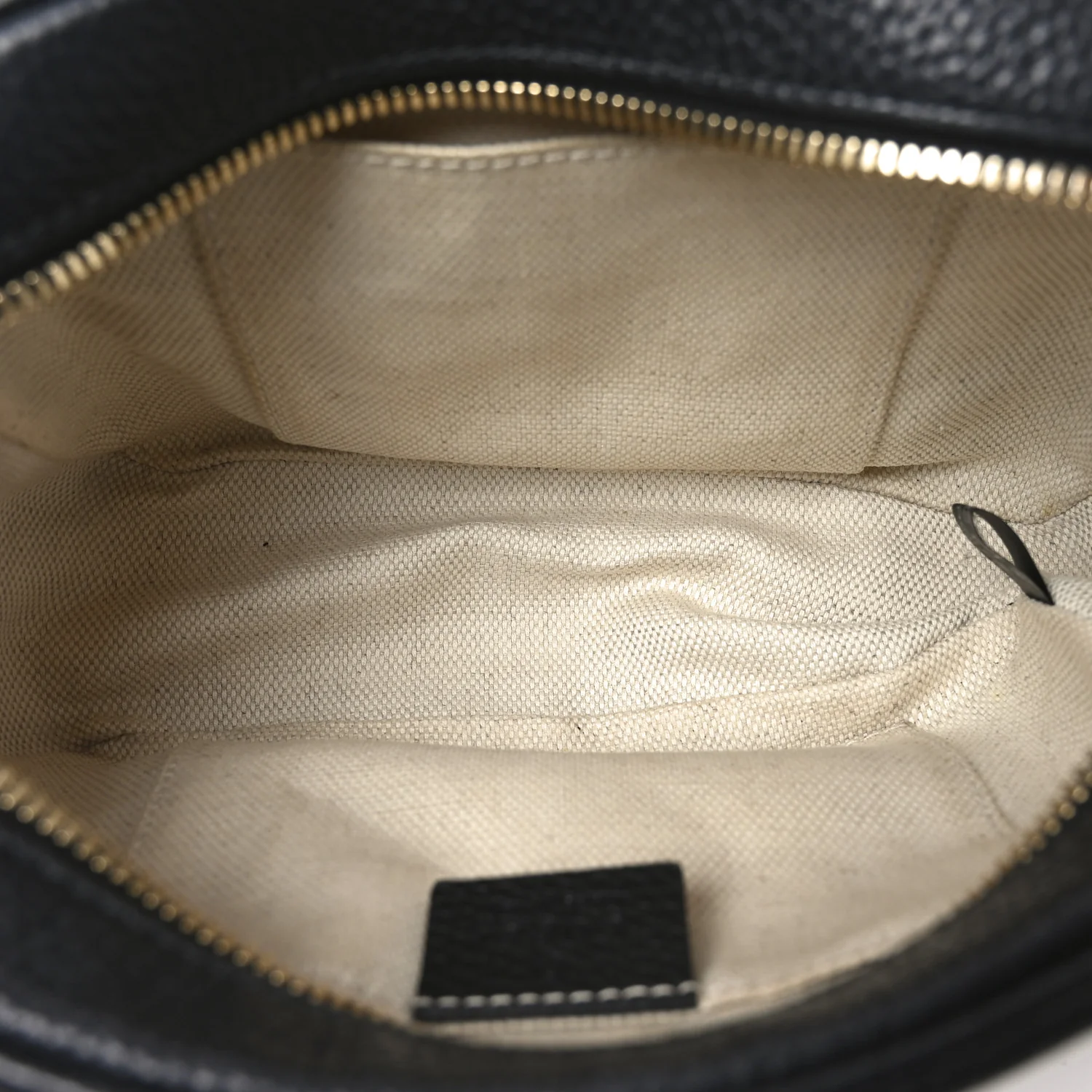 Pebbled Calfskin Small Soho Disco Bag Black - Image 5