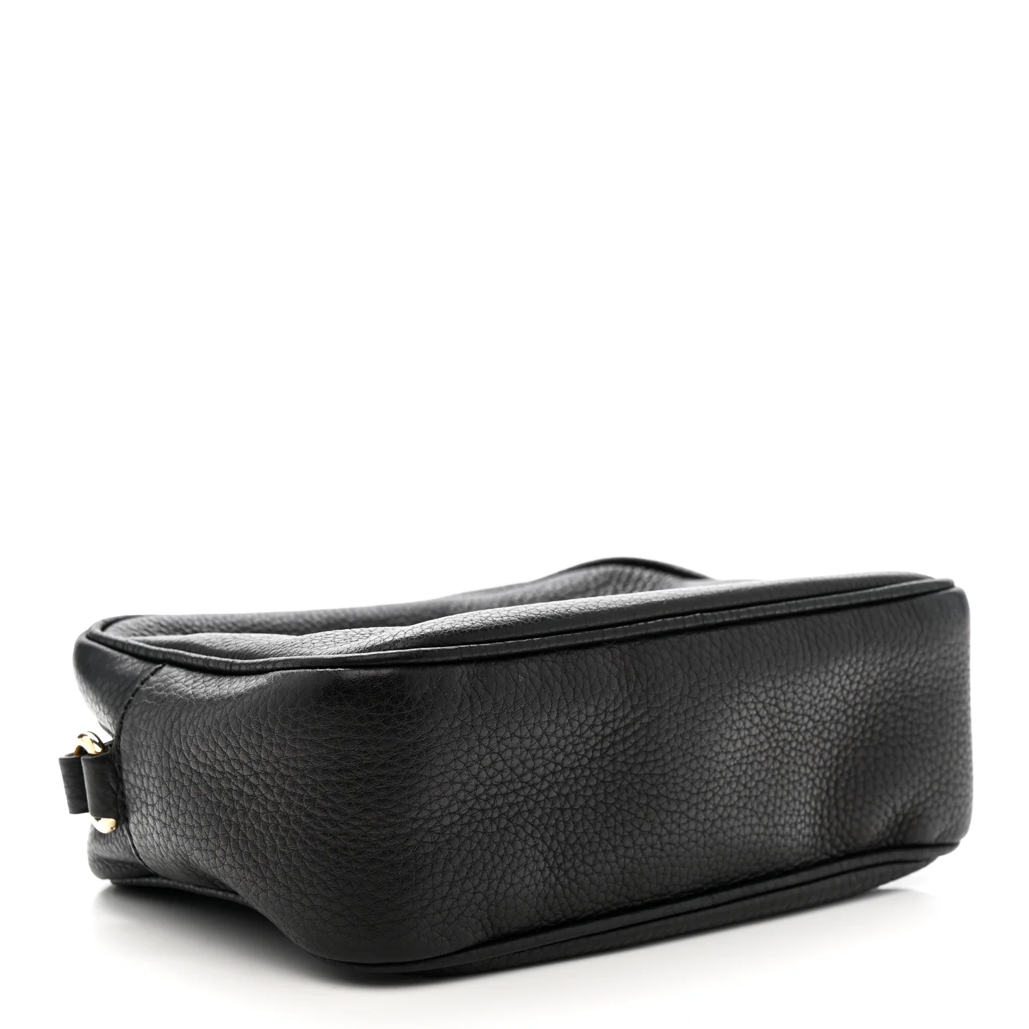Pebbled Calfskin Small Soho Disco Bag Black - Image 4