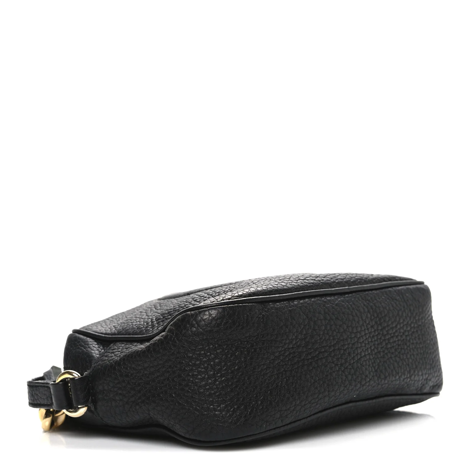Pebbled Calfskin Small Soho Disco Bag Black - Image 4