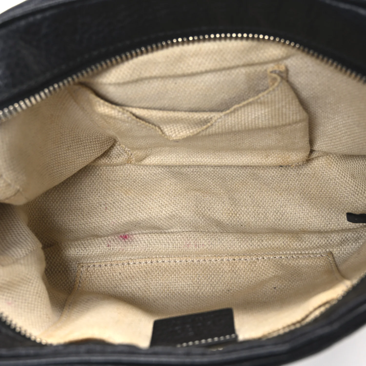 Pebbled Calfskin Small Soho Disco Bag Black - Image 5