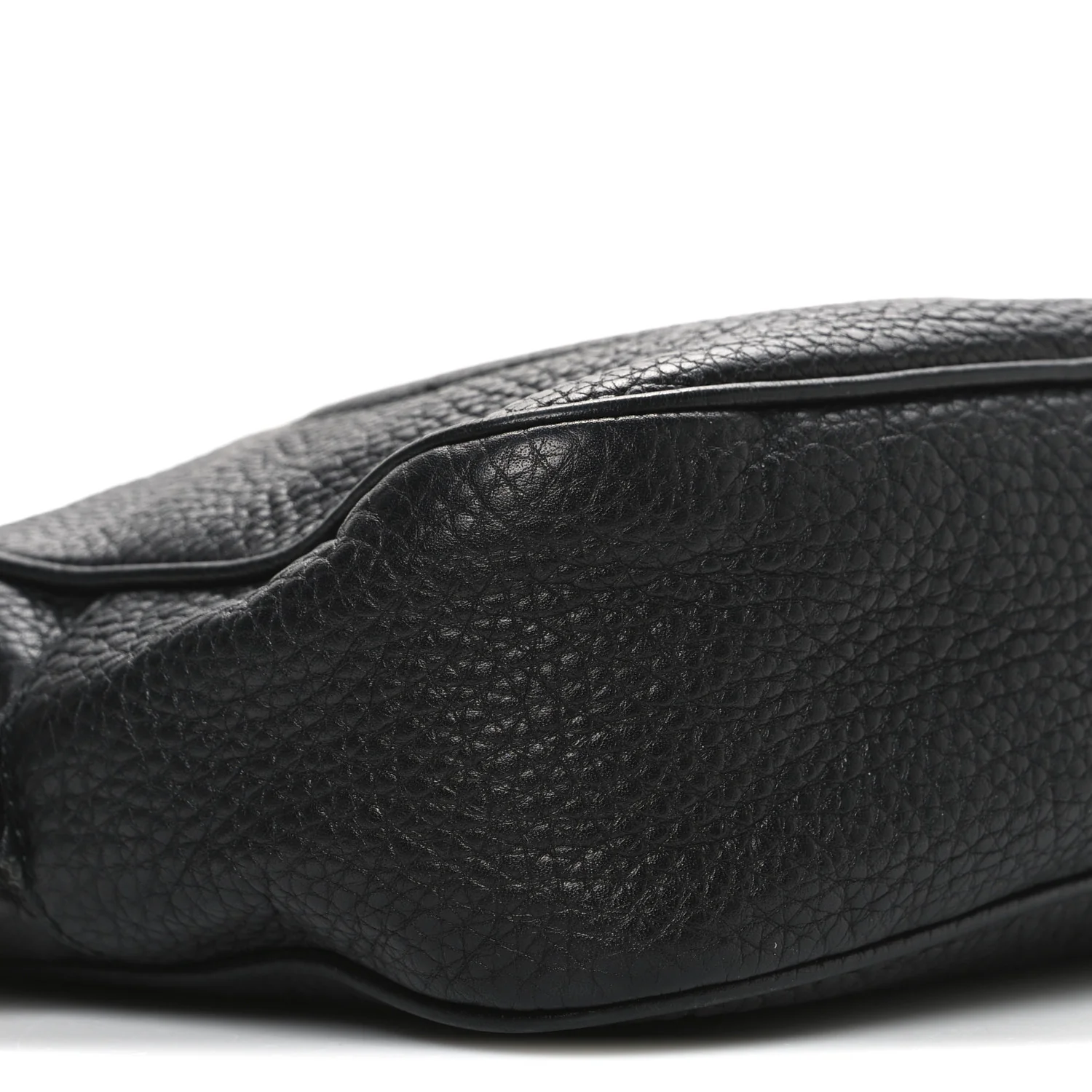 Pebbled Calfskin Small Soho Disco Bag Black - Image 9