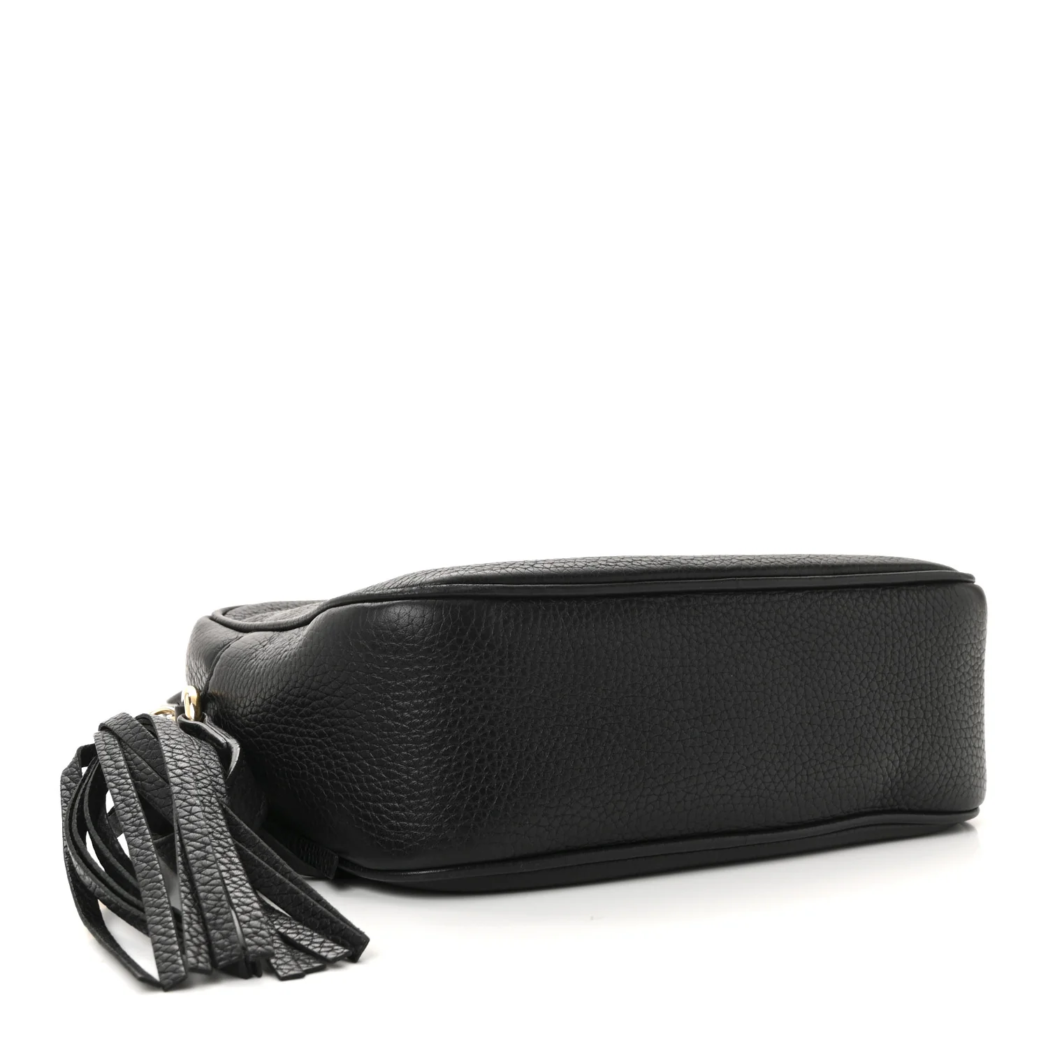 Pebbled Calfskin Small Soho Disco Bag Black - Image 4