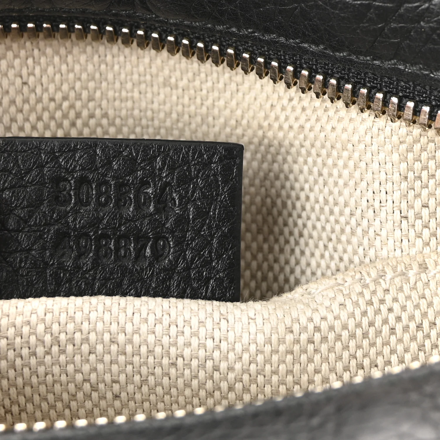 Pebbled Calfskin Small Soho Disco Bag Black - Image 7