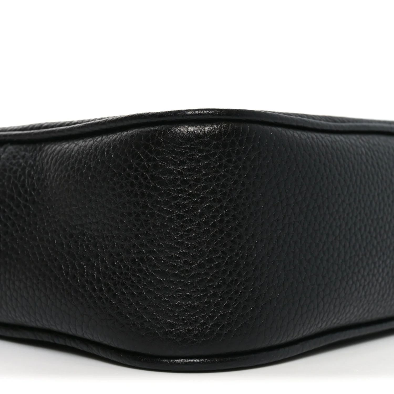 Pebbled Calfskin Small Soho Disco Bag Black - Image 9
