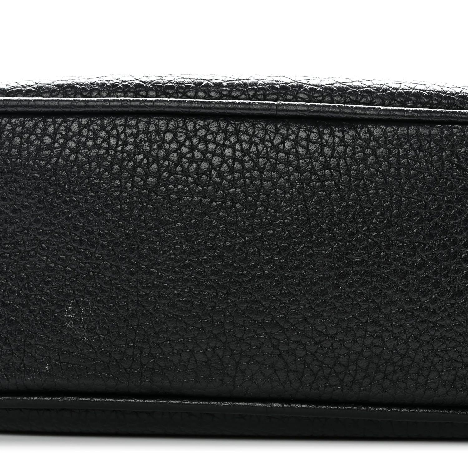 Pebbled Calfskin Small Soho Disco Bag Black - Image 11