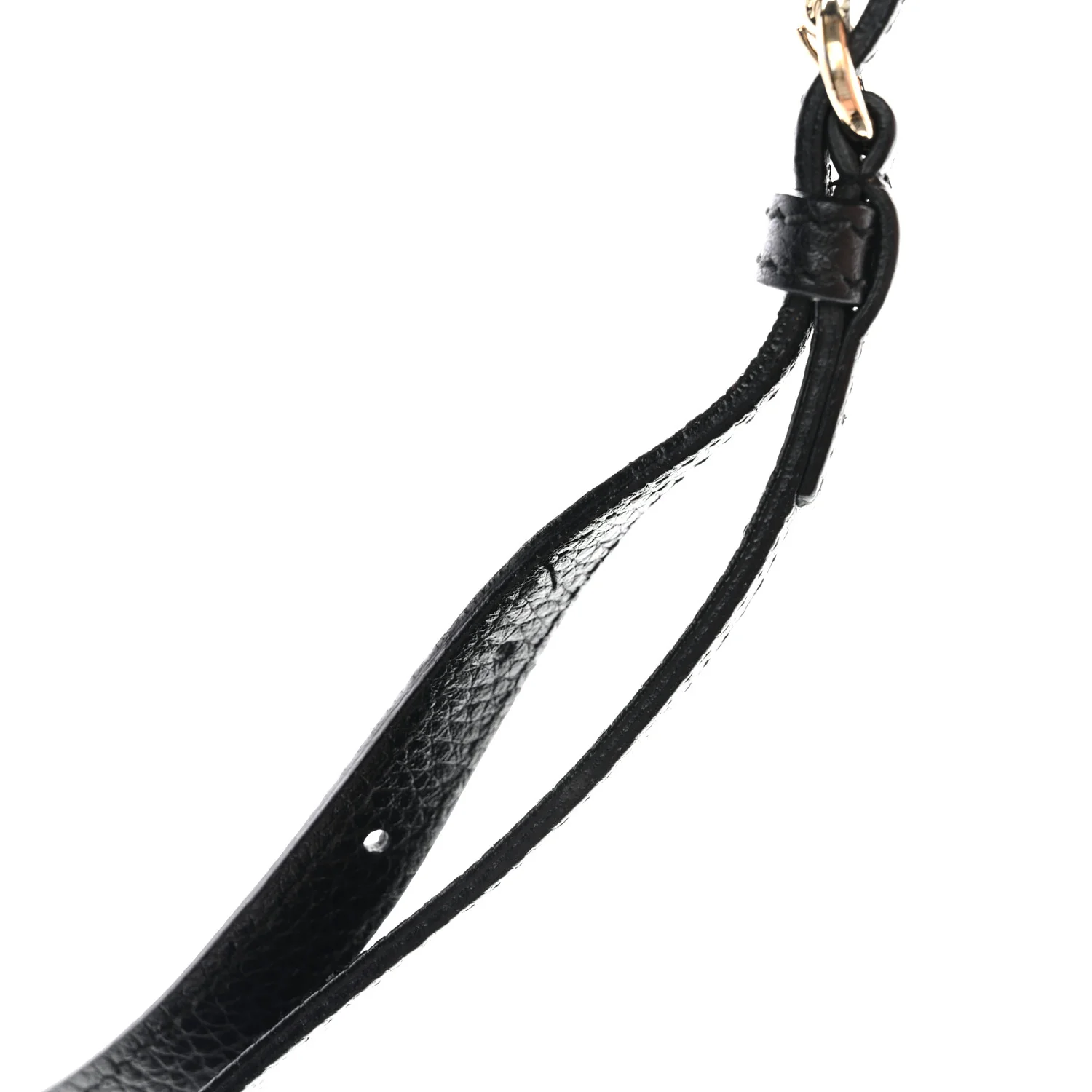 Pebbled Calfskin Small Soho Disco Bag Black - Image 13