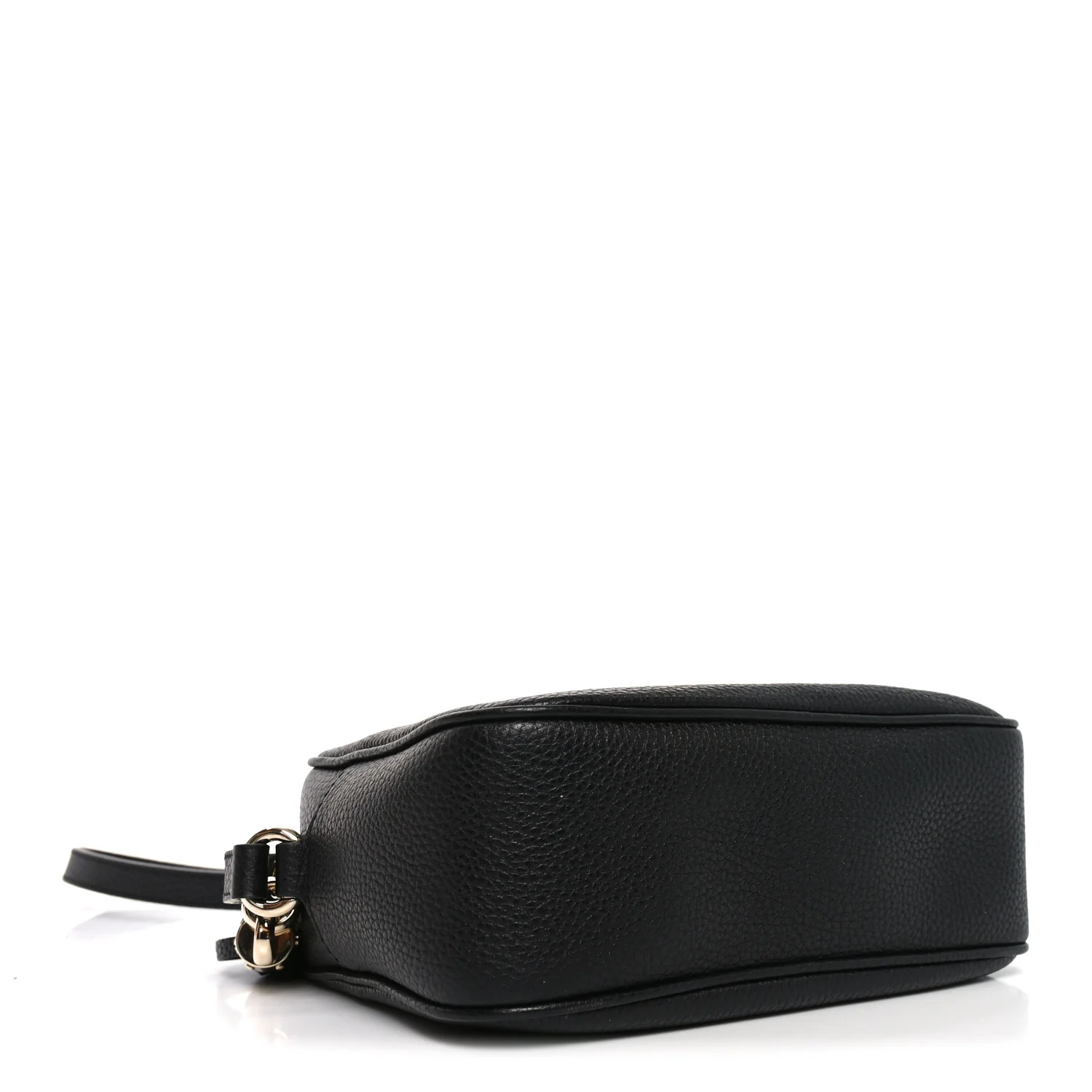 Pebbled Calfskin Small Soho Disco Bag Black - Image 4