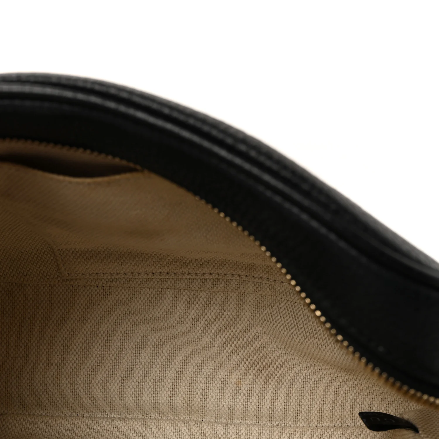 Pebbled Calfskin Small Soho Disco Bag Black - Image 5