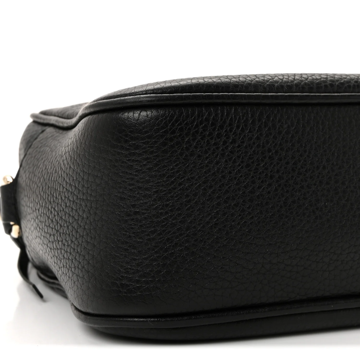 Pebbled Calfskin Small Soho Disco Bag Black - Image 9