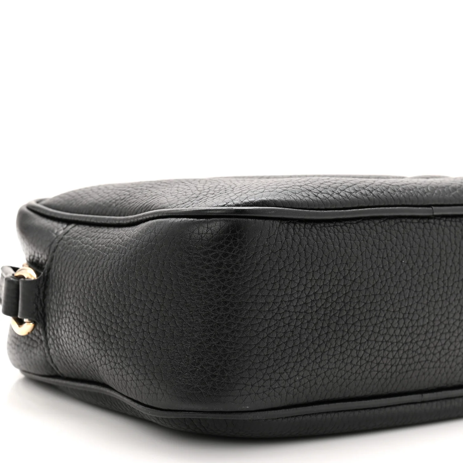 Pebbled Calfskin Small Soho Disco Bag Black - Image 9