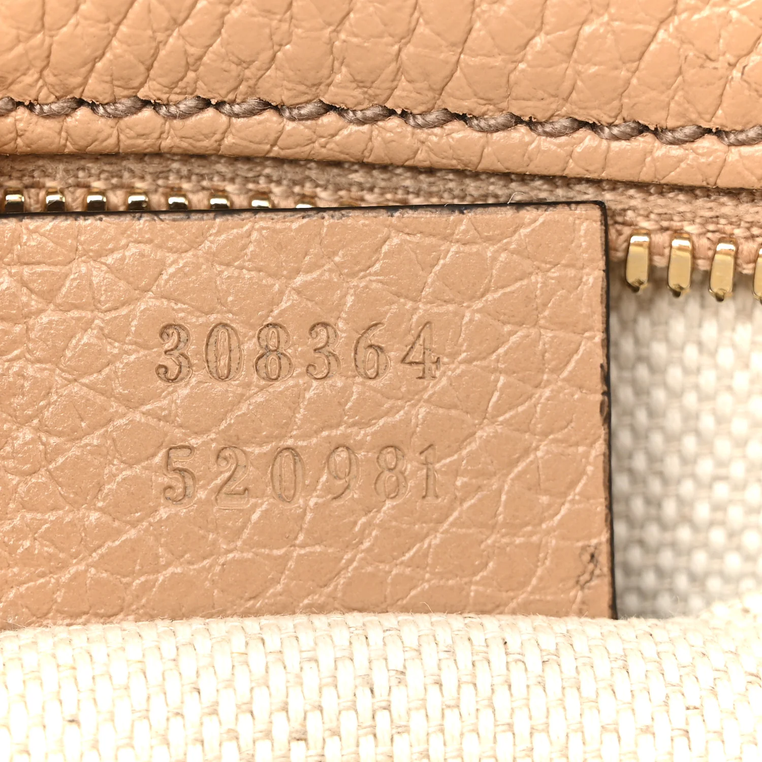 Pebbled Calfskin Small Soho Disco Bag Camelia - Image 7