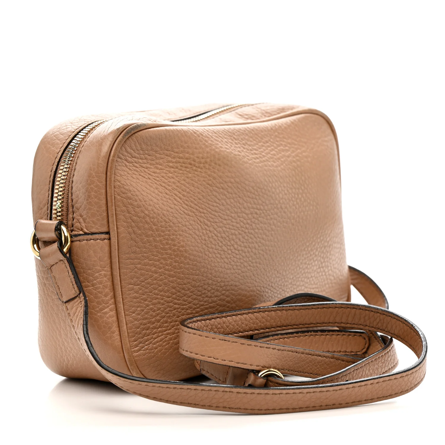 Pebbled Calfskin Small Soho Disco Bag Camelia - Image 3