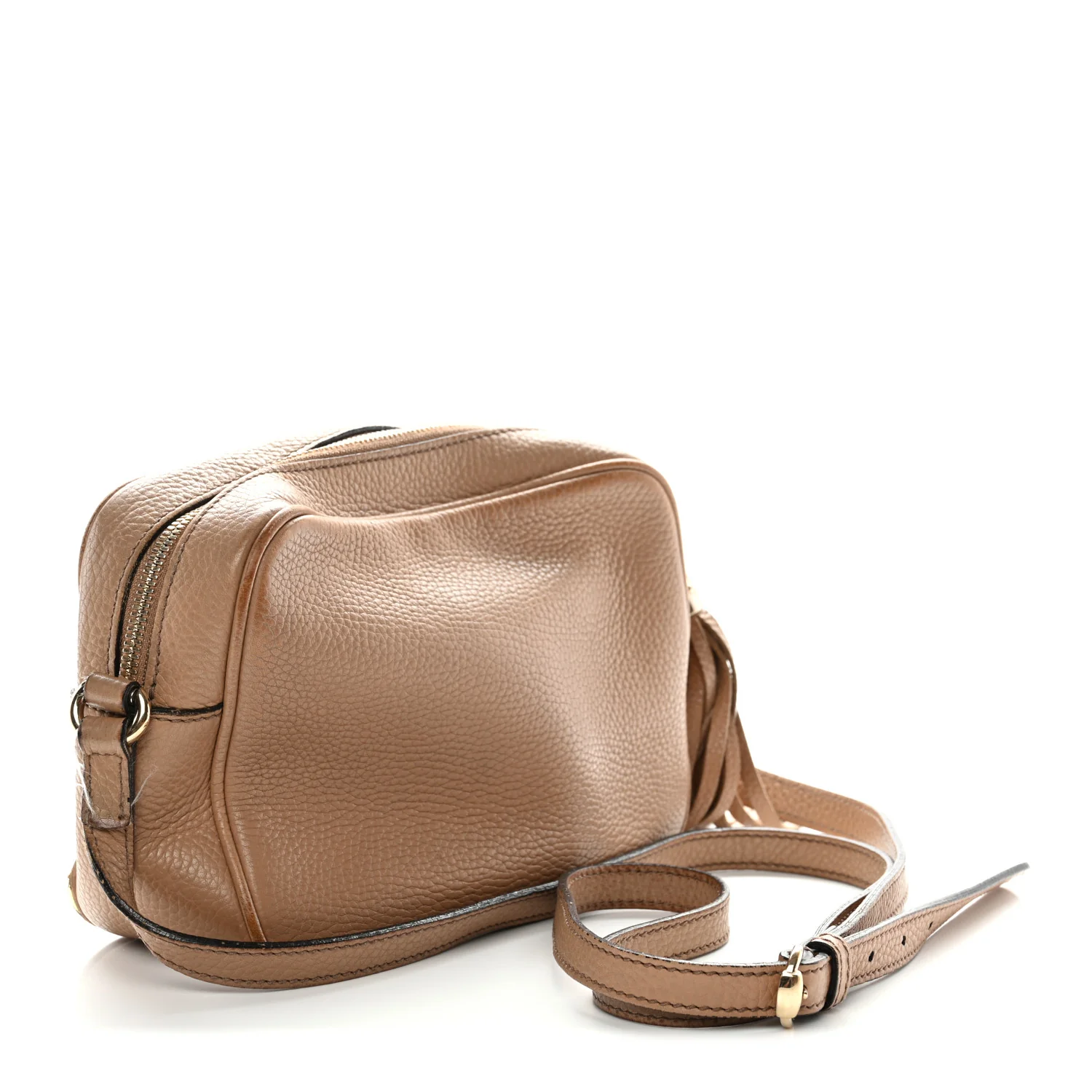 Pebbled Calfskin Small Soho Disco Bag Camelia - Image 3