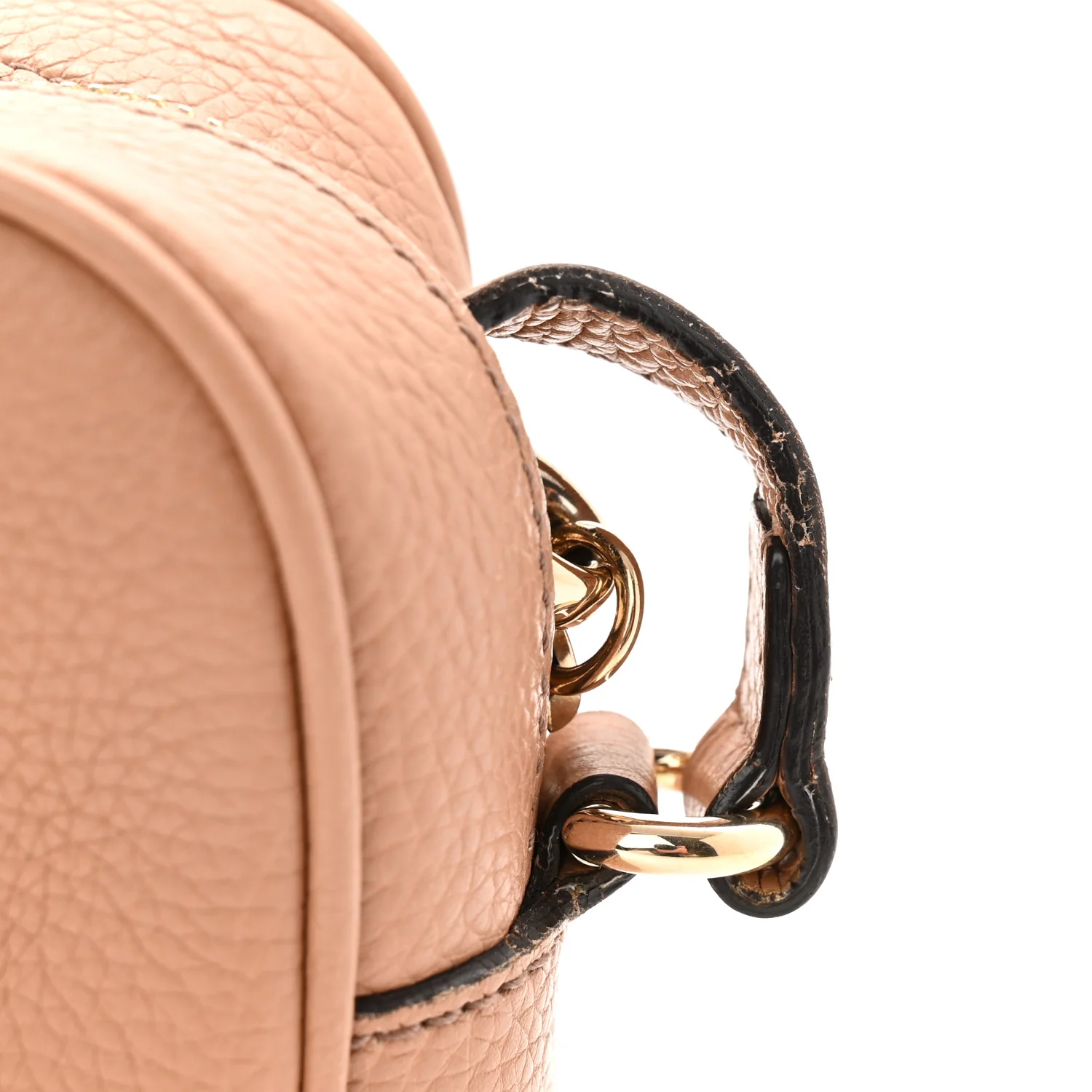 Pebbled Calfskin Small Soho Disco Bag Camelia - Image 11