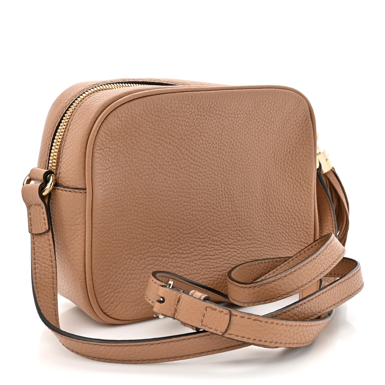 Pebbled Calfskin Small Soho Disco Bag Camelia - Image 3